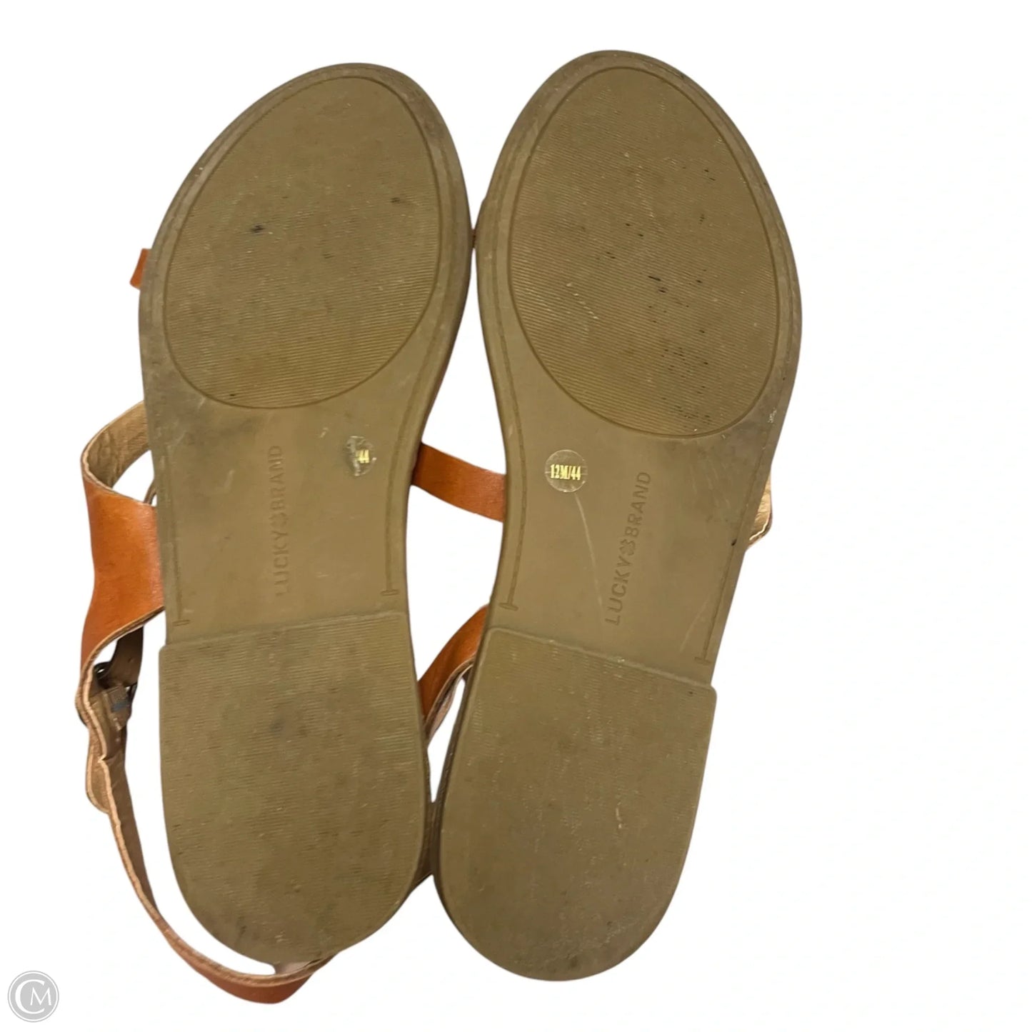 Sandals Flats By Lucky Brand In Tan, Size: 12