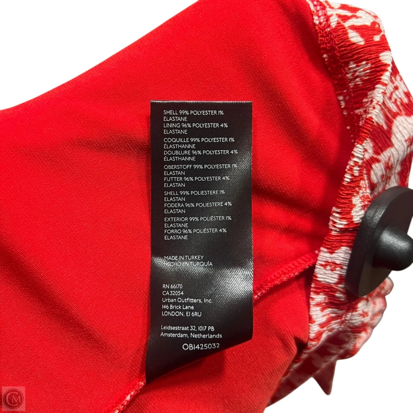 Top Long Sleeve By Anthropologie In Red & White, Size: S