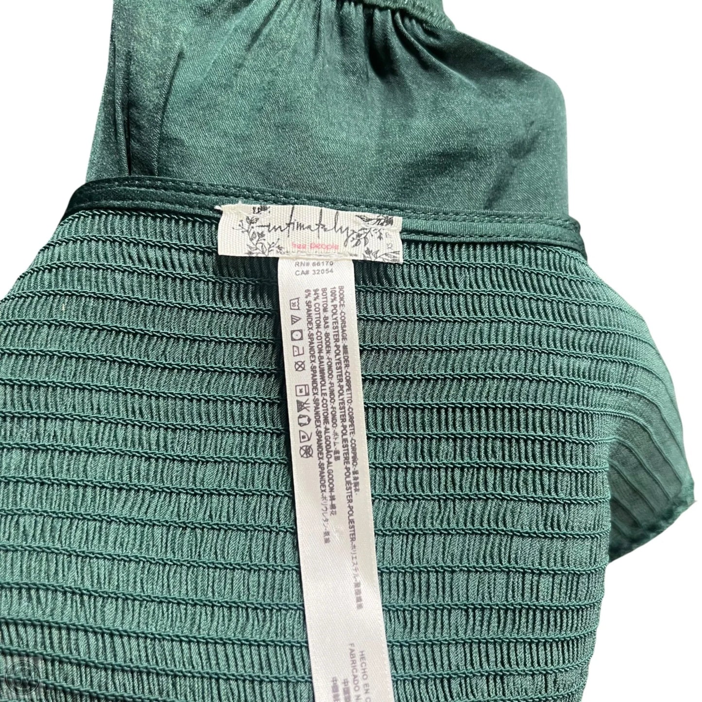Bodysuit By Free People In Green, Size: Xs