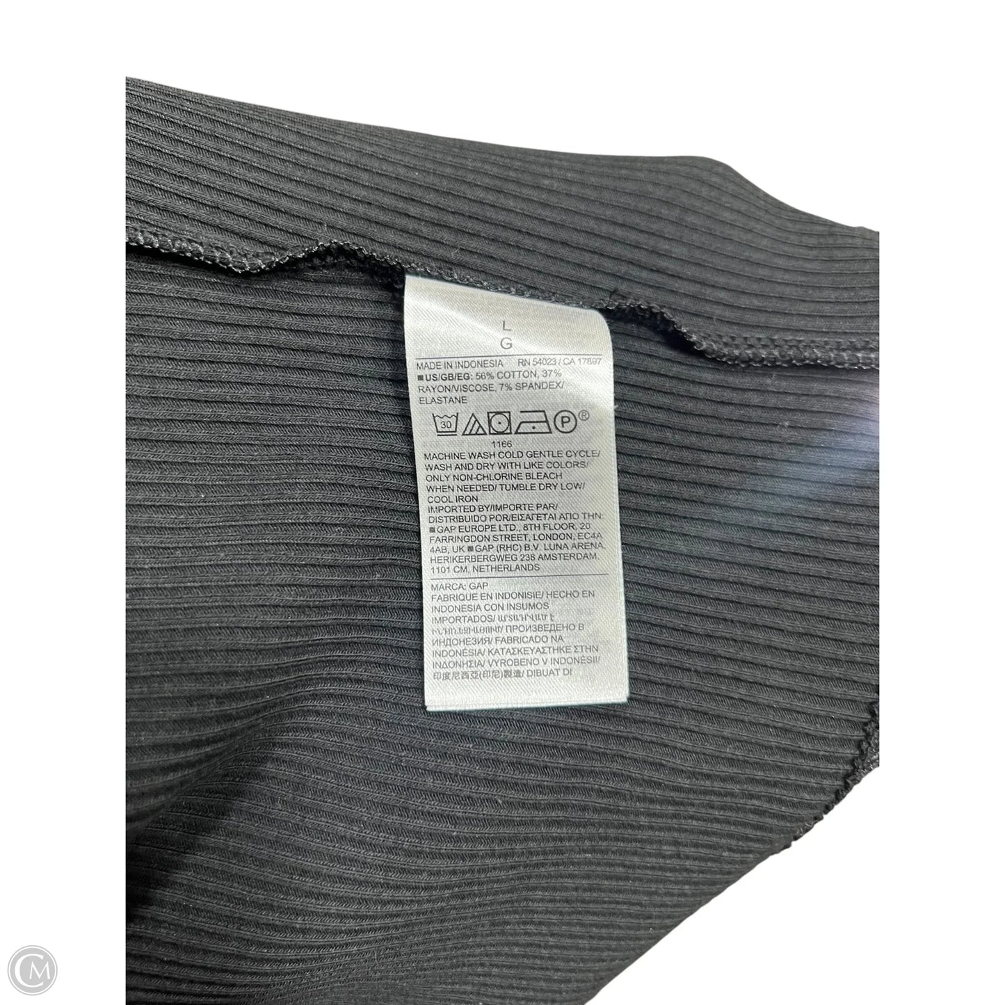 Dress Casual Maxi By Gap In Black, Size: L