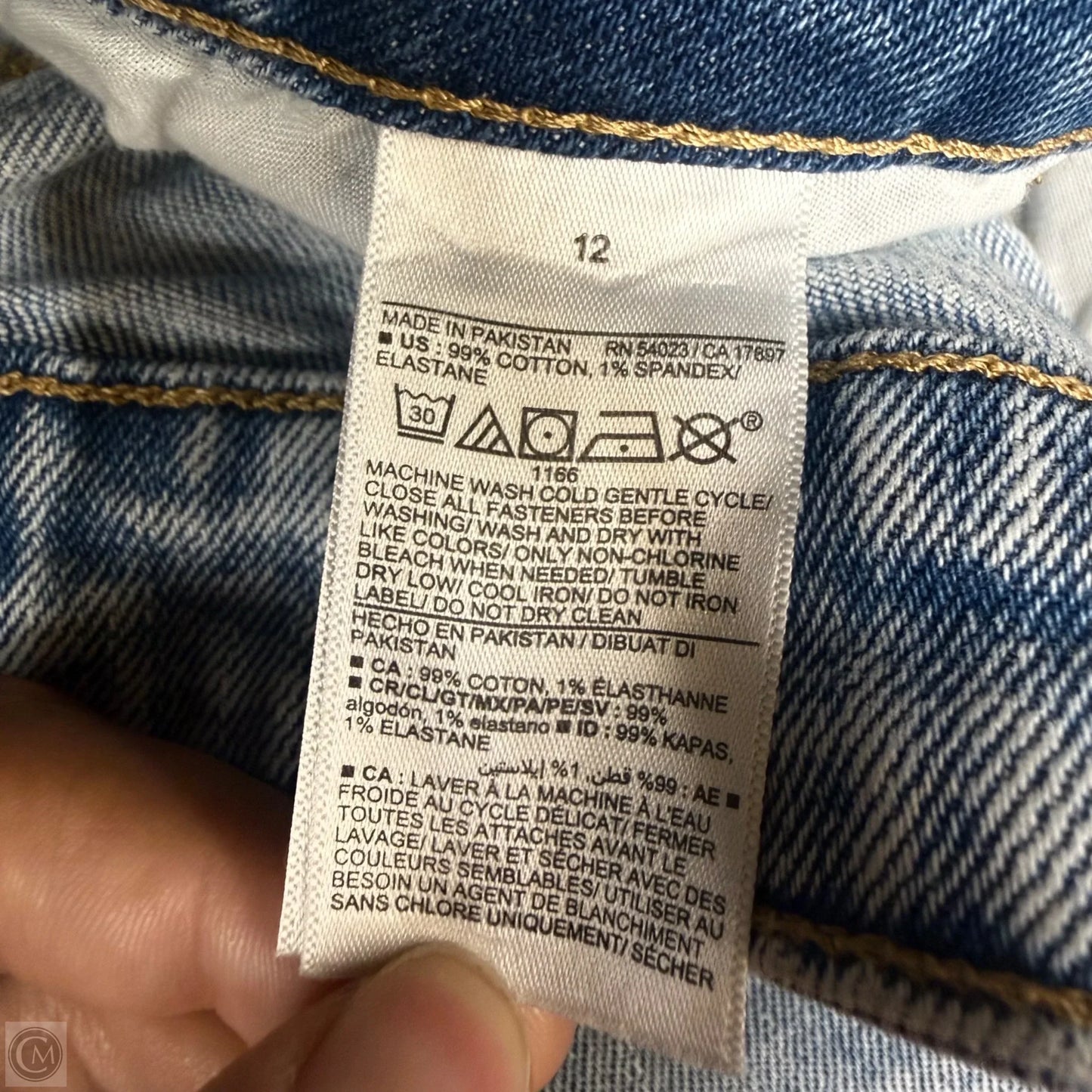 Jeans Flared By Old Navy In Blue Denim, Size: 12