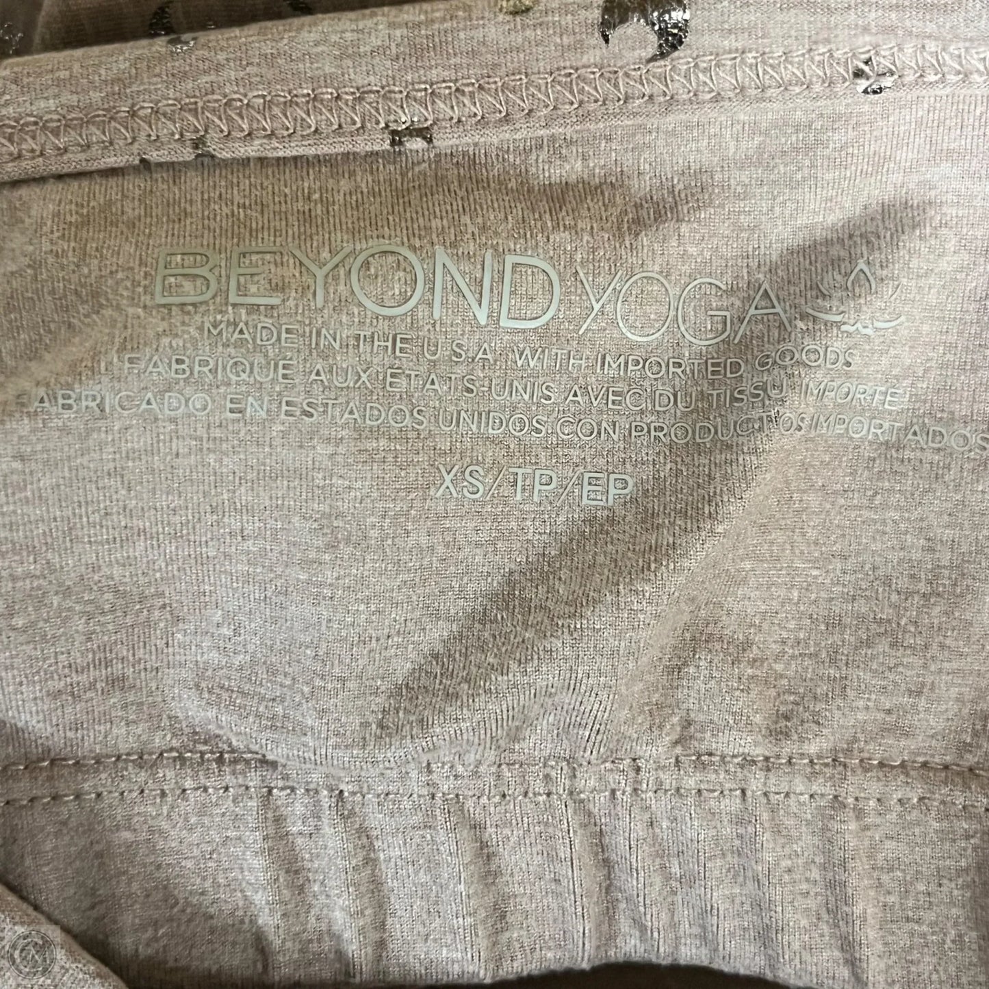 Athletic Leggings By Beyond Yoga In Tan, Size: 4