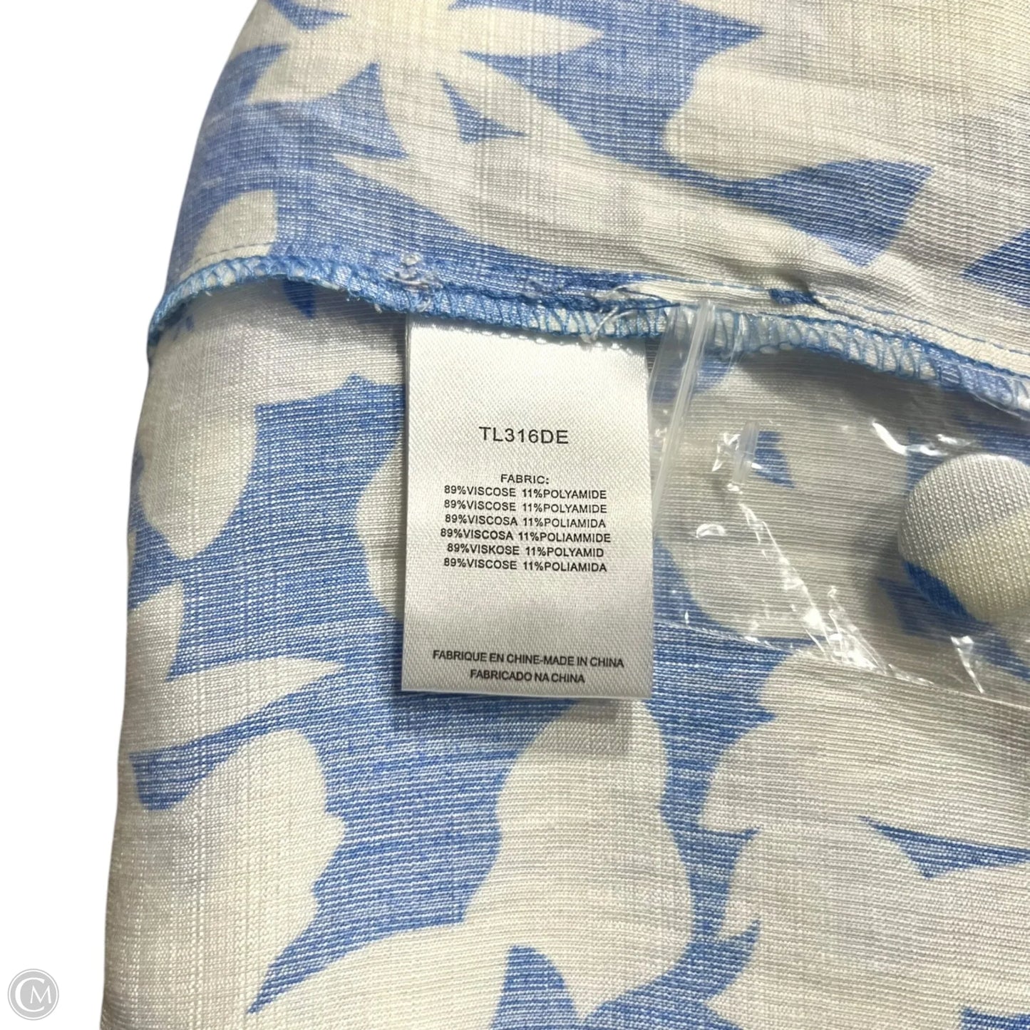 Pants Set 2pc By Lili Sidonio In Blue & White, Size: Xl