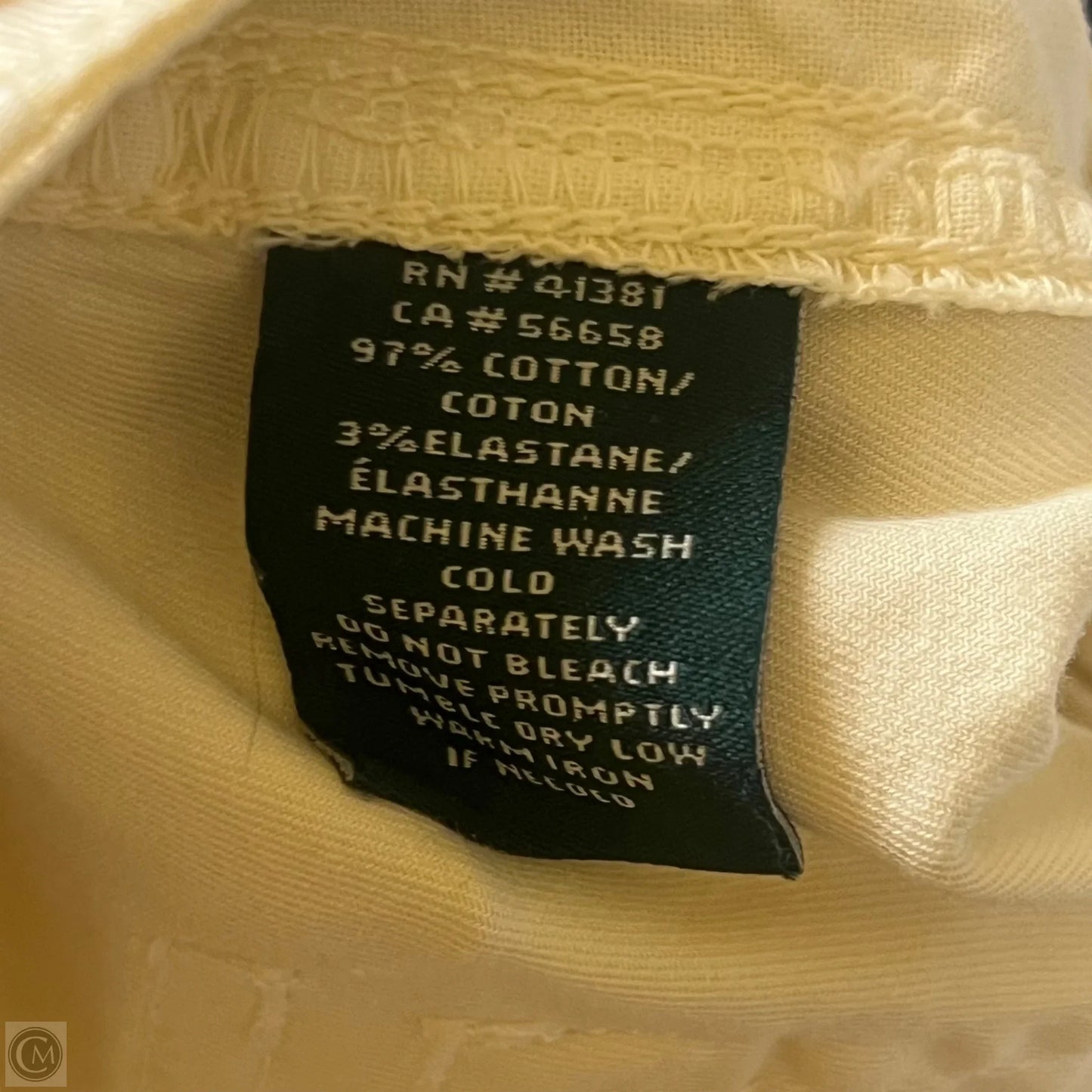 Pants Chinos & Khakis By Lauren By Ralph Lauren In Yellow, Size: 6
