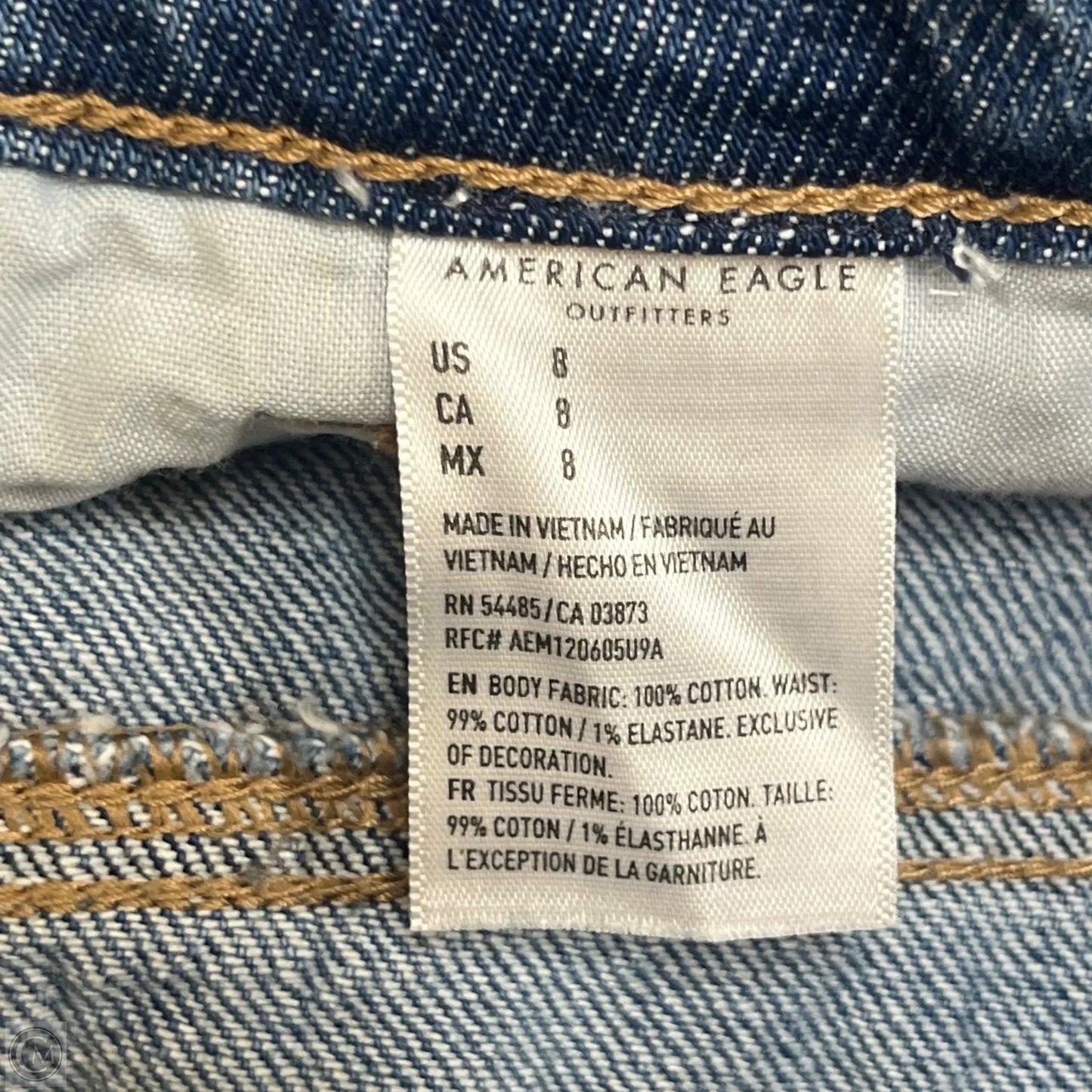 Shorts By American Eagle In Blue Denim, Size: 8