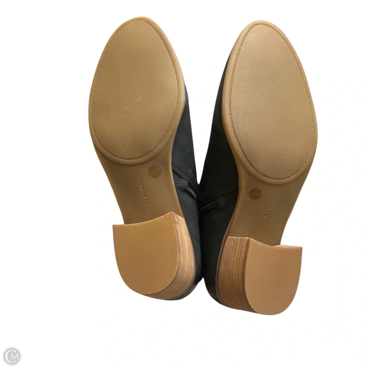 Boots Ankle Heels By Lucky Brand In Black, Size: 9.5