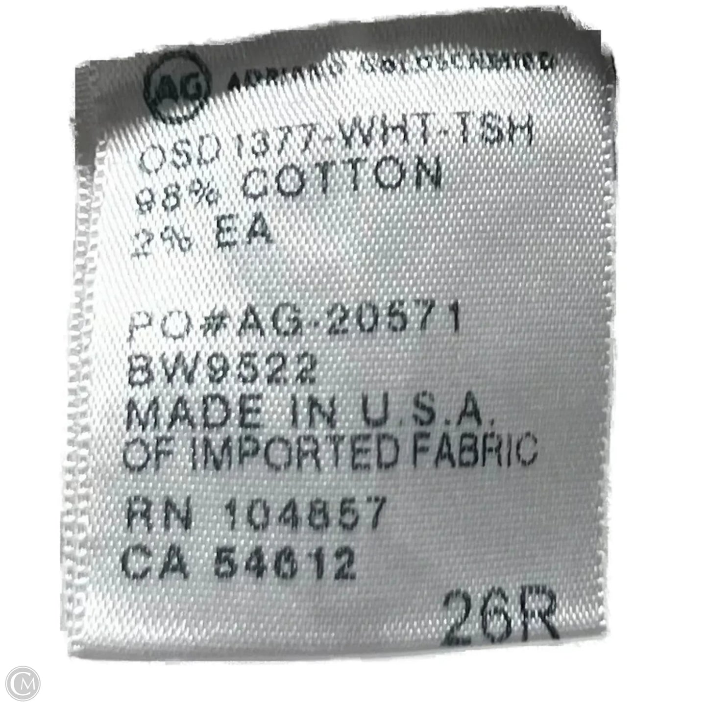 Jeans Skinny By Adriano Goldschmied In White Denim, Size: 2