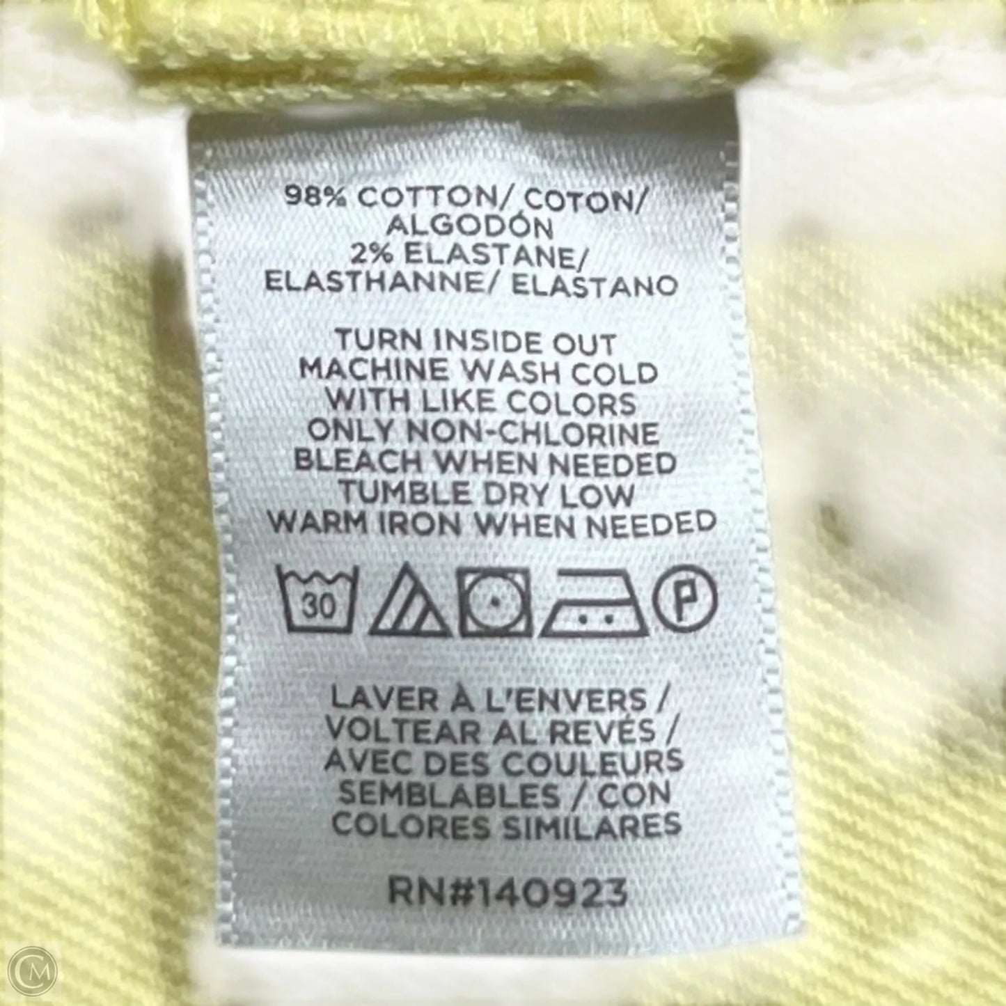 Jeans Wide Leg By Loft In Yellow Denim, Size: 6