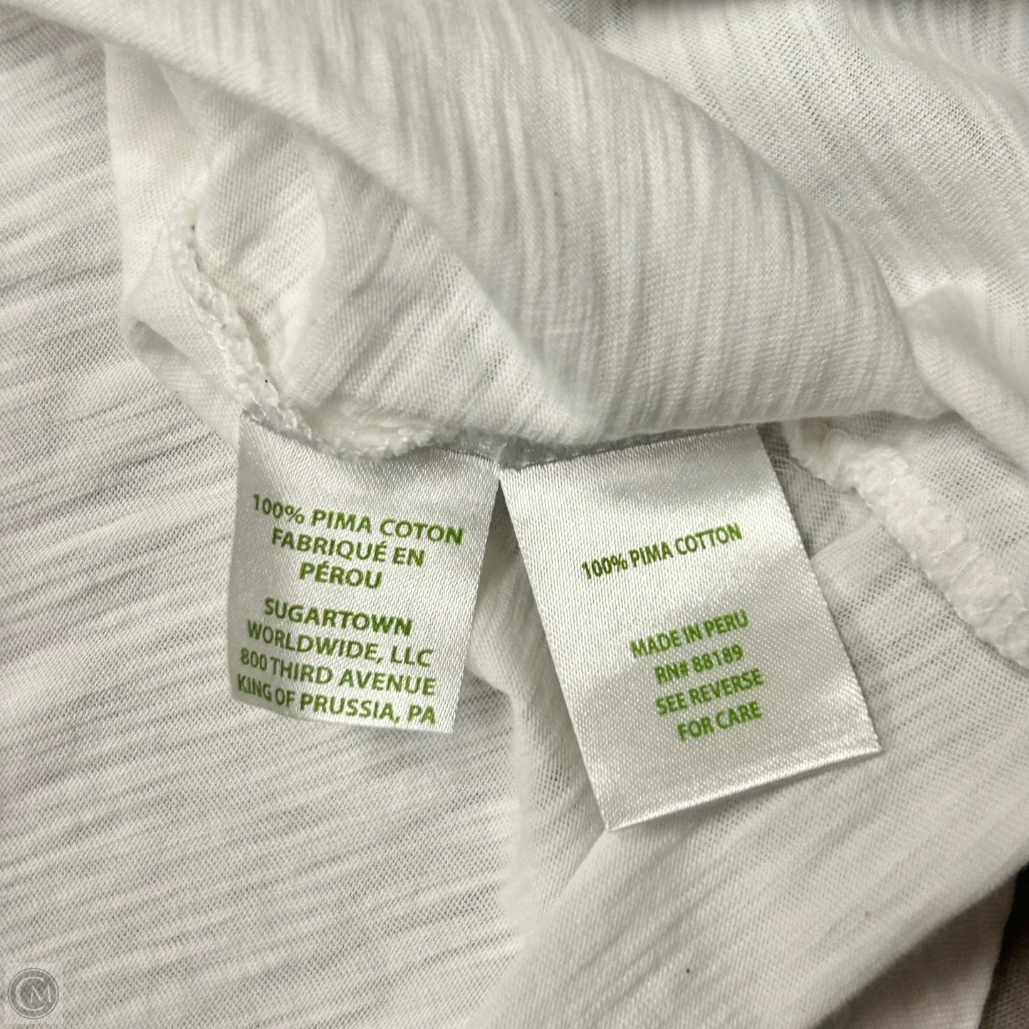 Top Short Sleeve Designer By Lilly Pulitzer In White, Size: S