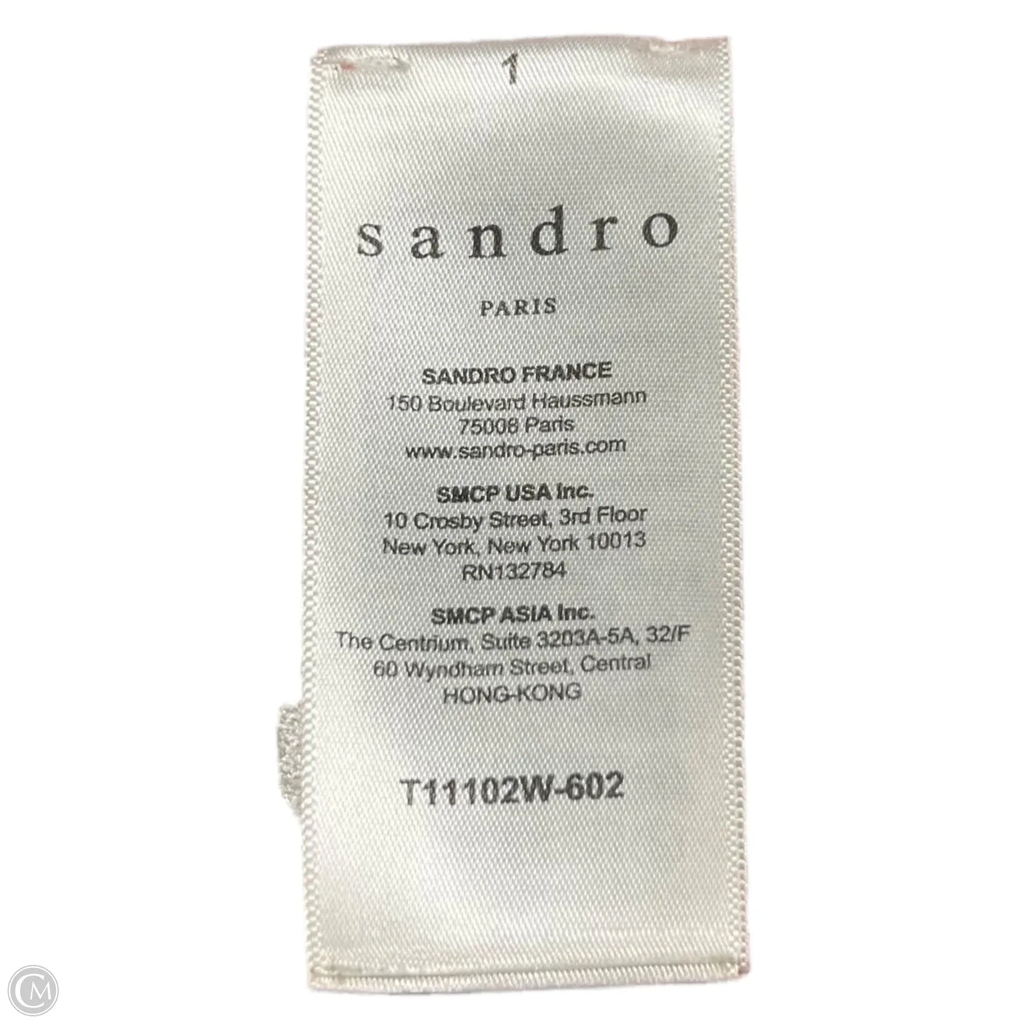 Sweatshirt Designer By Sandro In Pink & White, Size: S