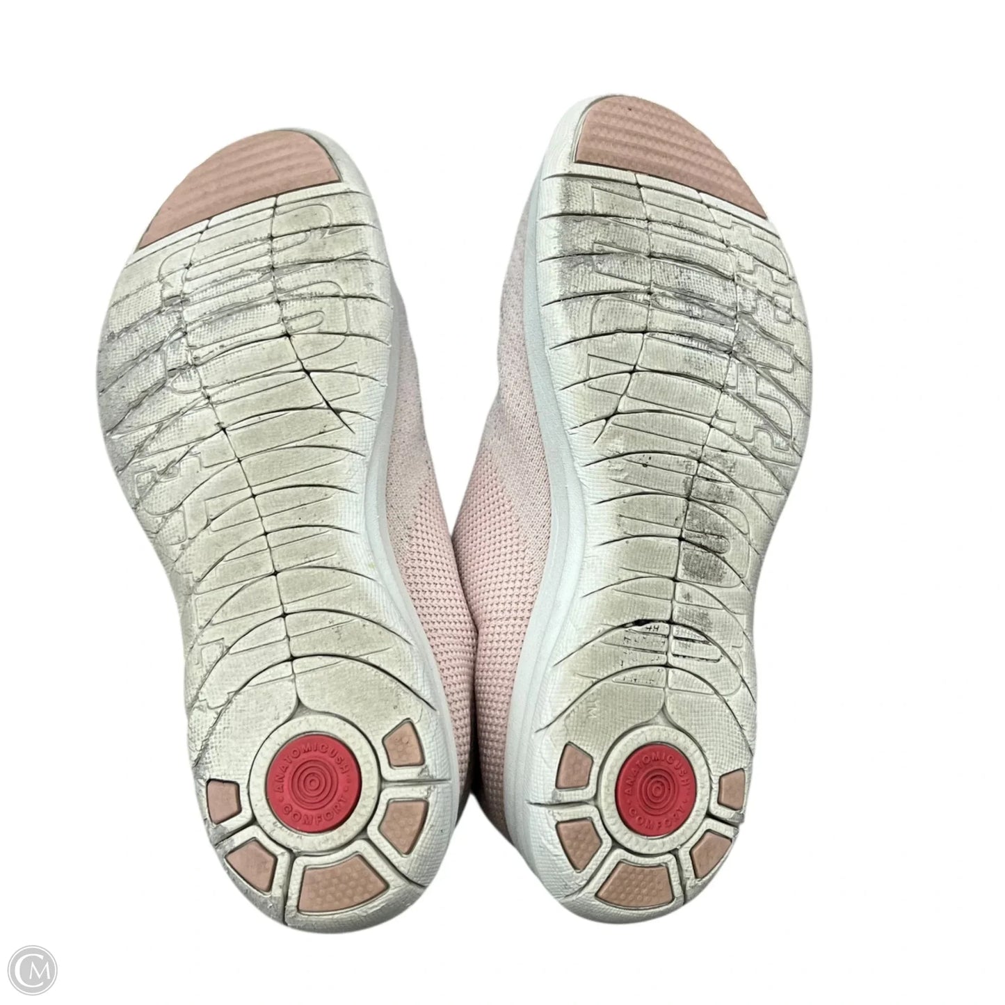 Shoes Athletic By Fitflop In Pink & White, Size: 10