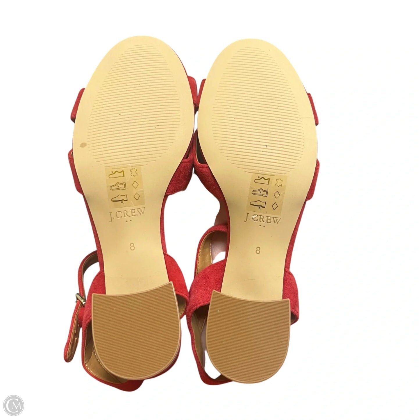 Shoes Heels Block By J. Crew In Red, Size: 8