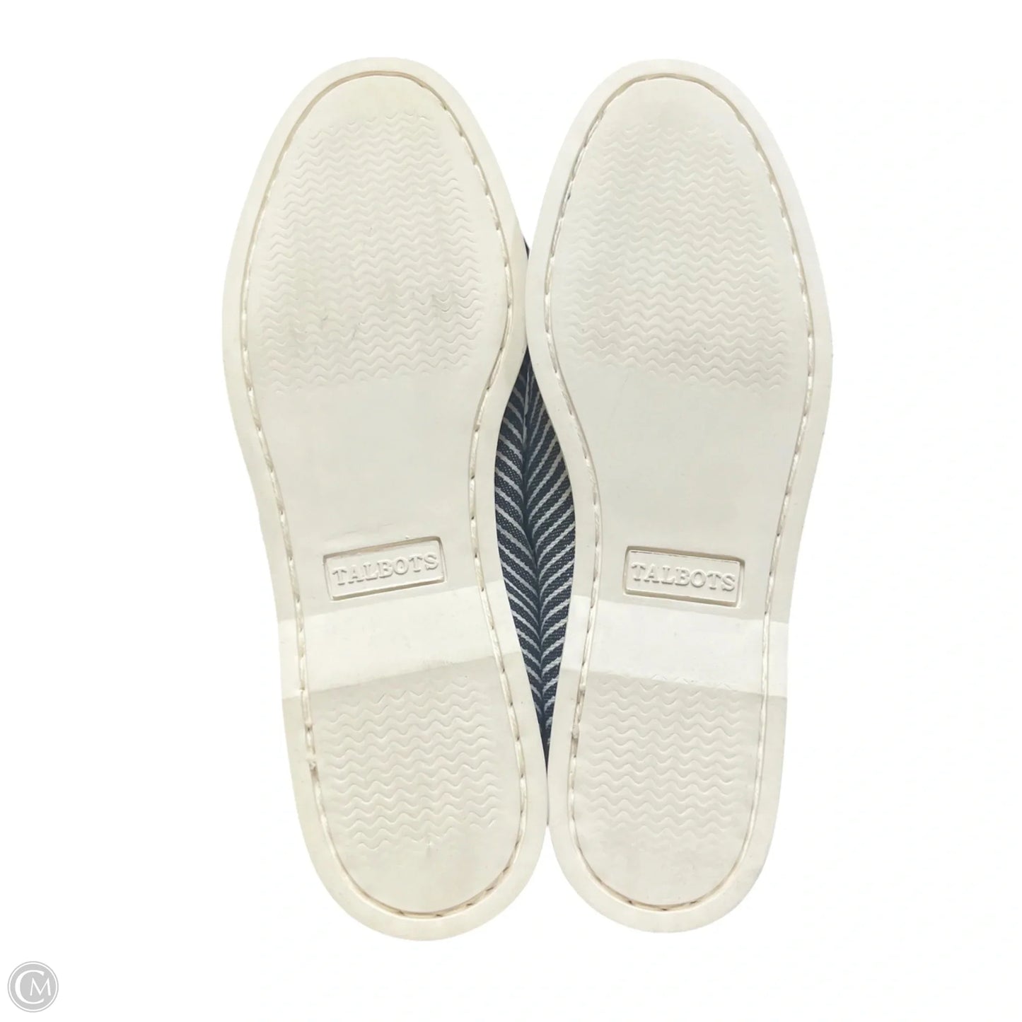 Shoes Flats By Talbots In Blue & White, Size: 8
