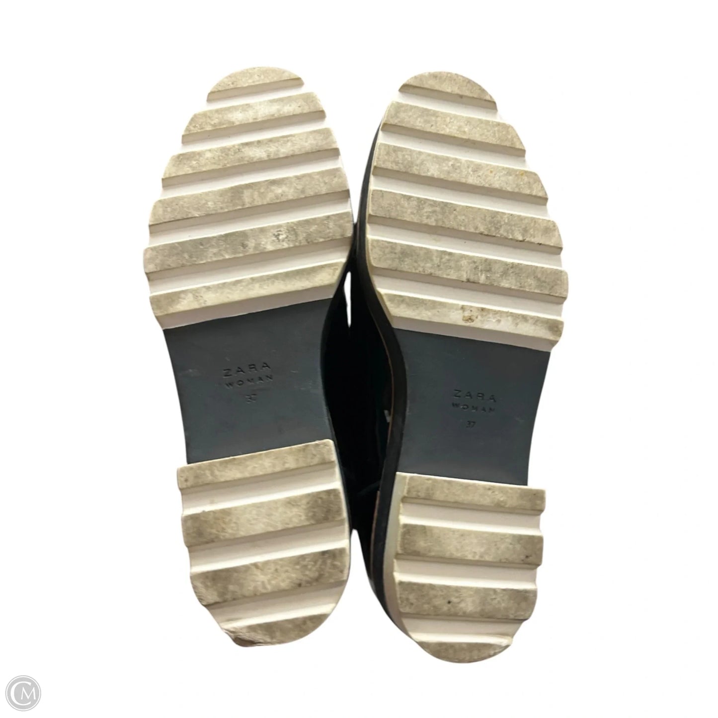 Shoes Flats By Zara In Black, Size: 6.5