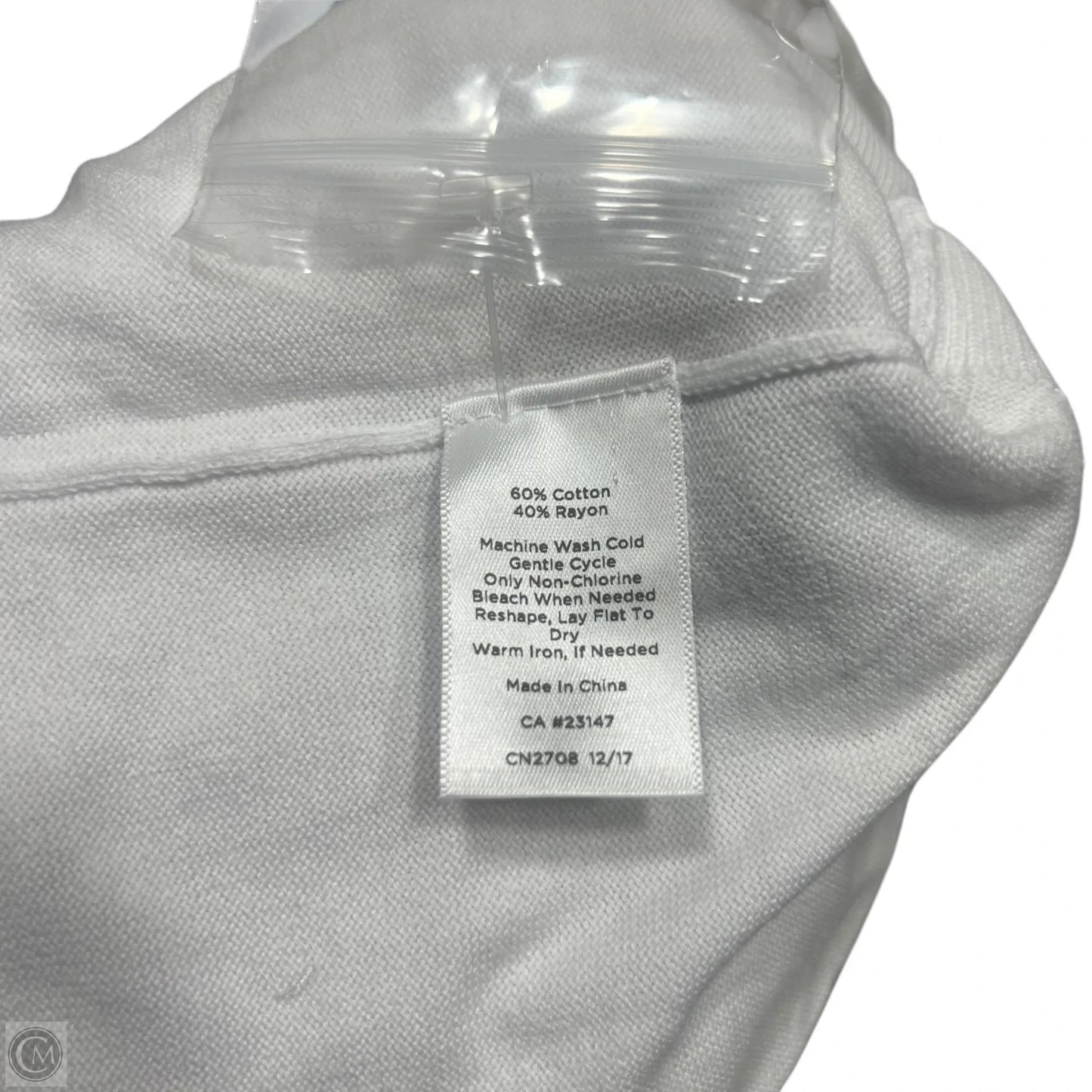 Cardigan By Talbots In White, Size: S