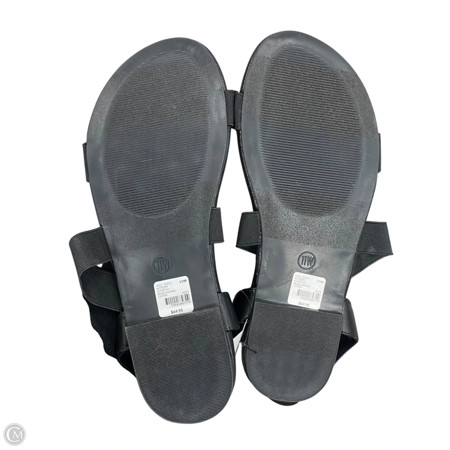 Sandals Flats By Lane Bryant In Black, Size: 11