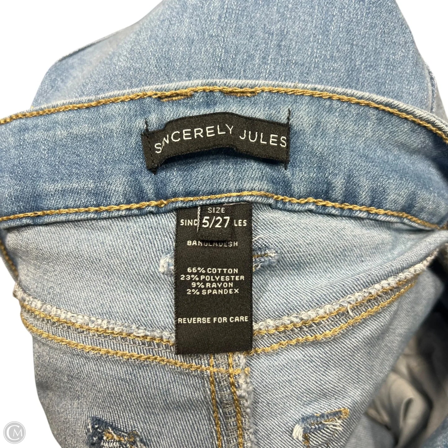 Jeans Flared By Sincerely Jules In Blue Denim, Size: 4