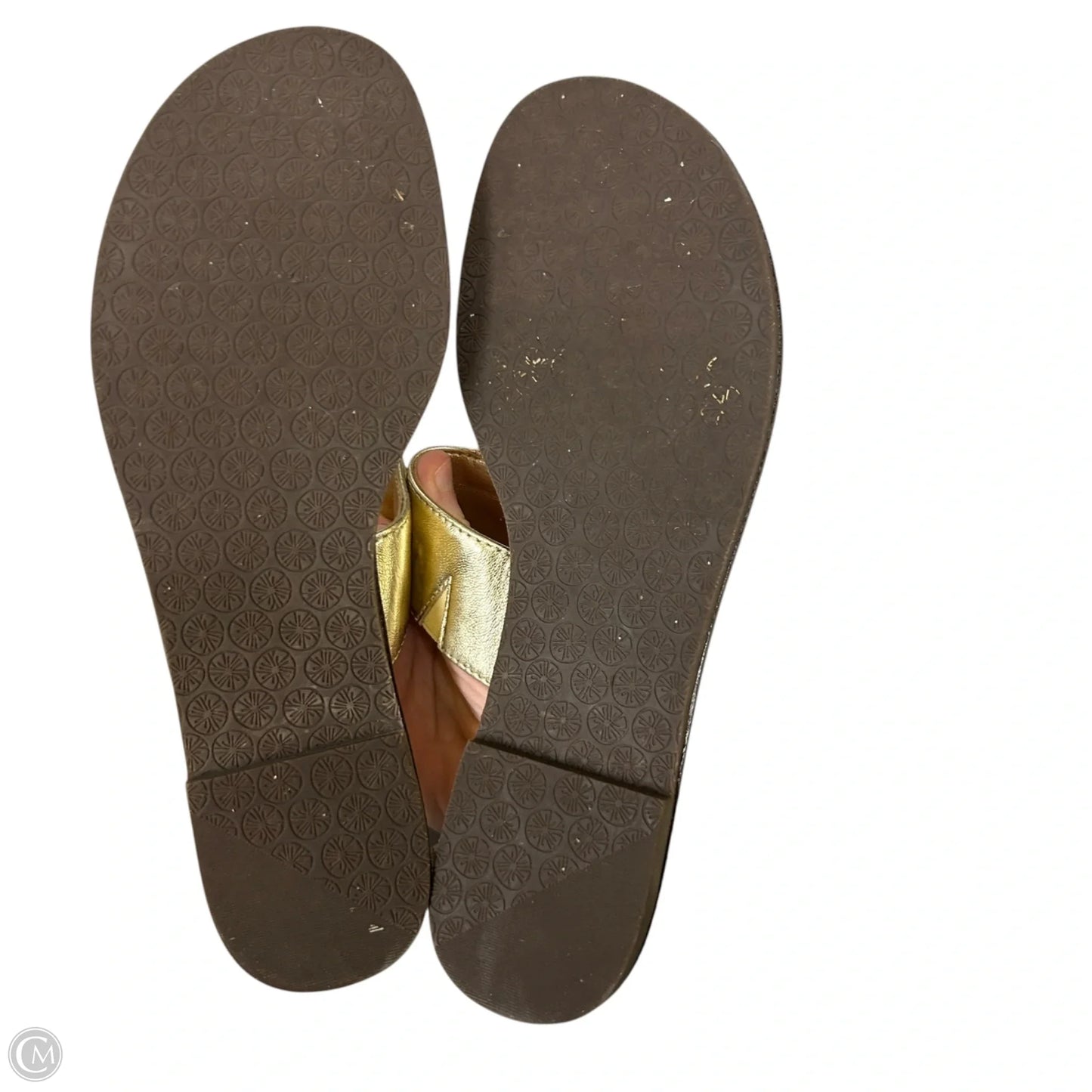 Sandals Designer By Lilly Pulitzer In Gold, Size: 7.5