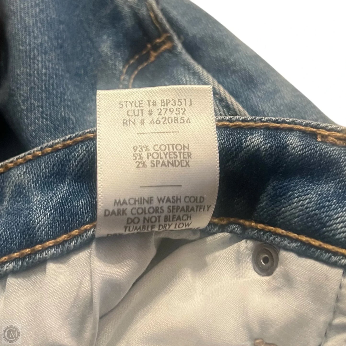 Jeans Skinny By Just Black In Blue Denim, Size: 2