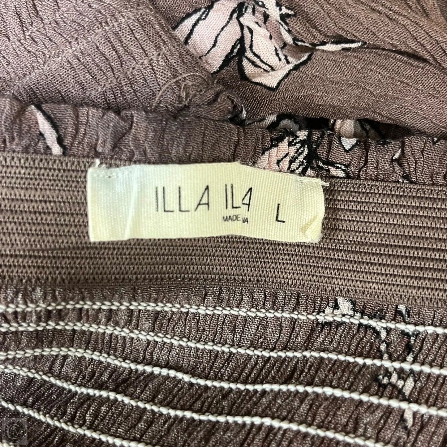 Top 3/4 Sleeve By Illa Illa In Purple, Size: L