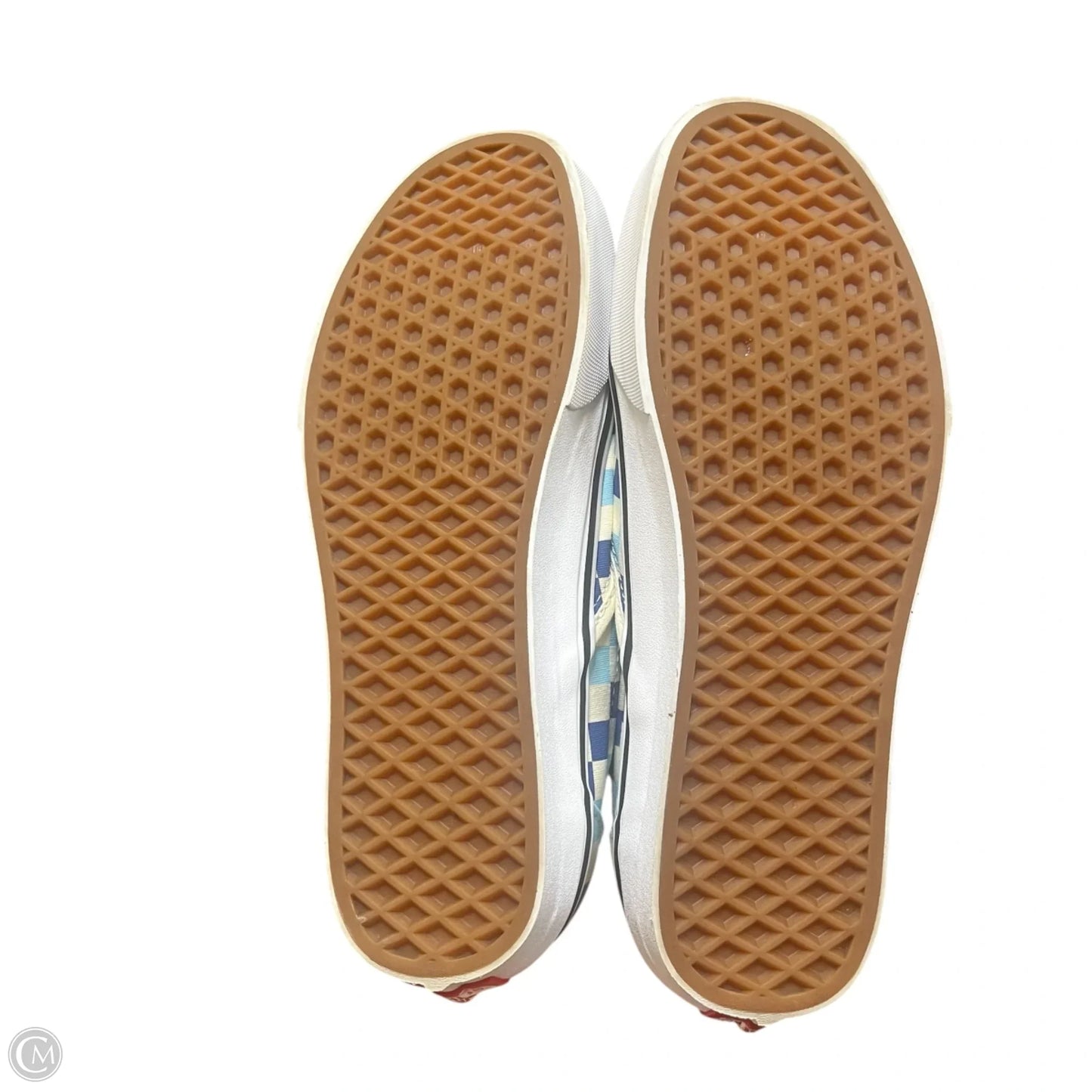 Shoes Flats By Vans In Blue & White, Size: 11