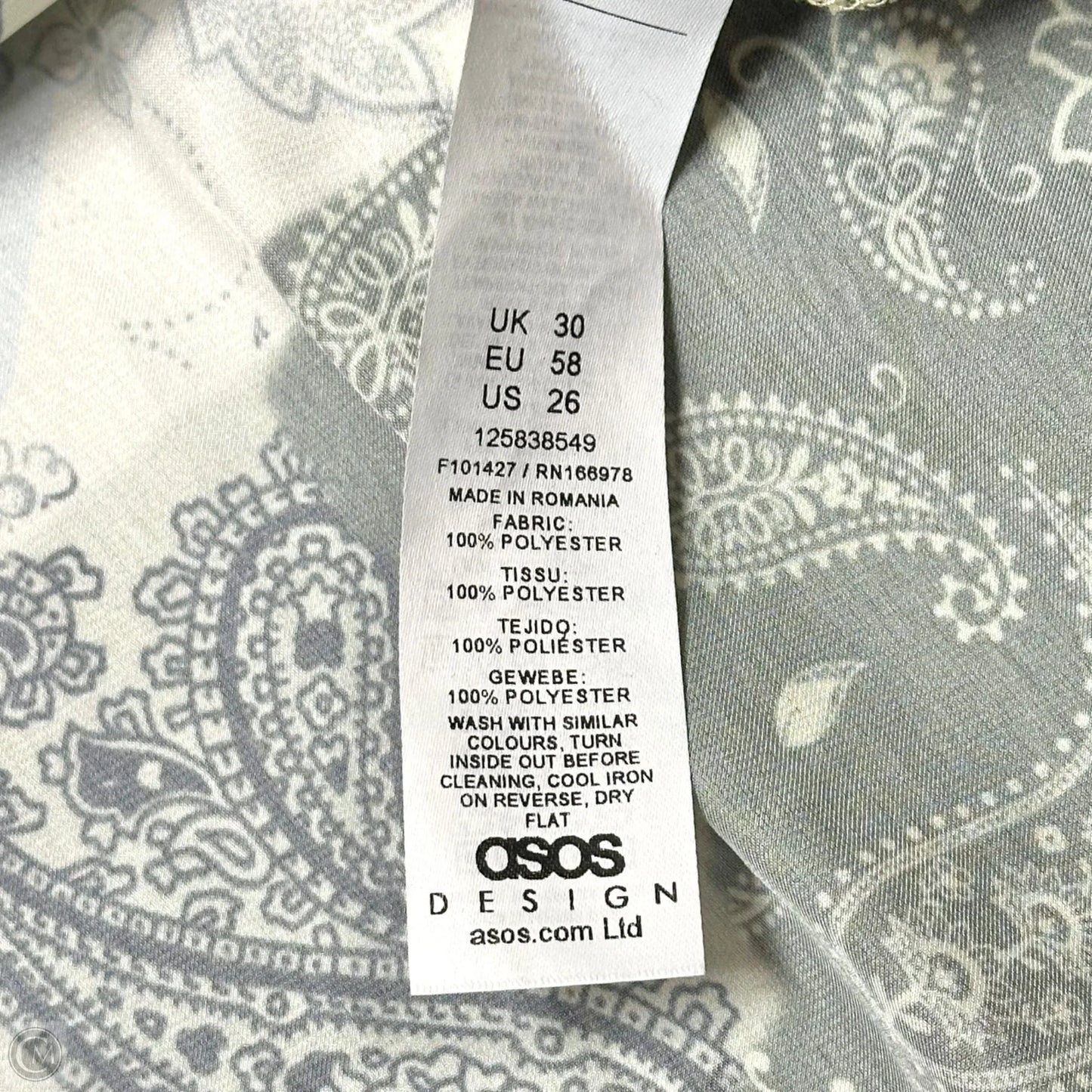 Dress Casual Short By Asos In Multi-colored, Size: 4x