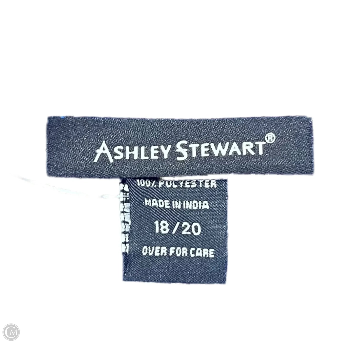 Top Long Sleeve By Ashley Stewart In Black & Blue, Size: Xl