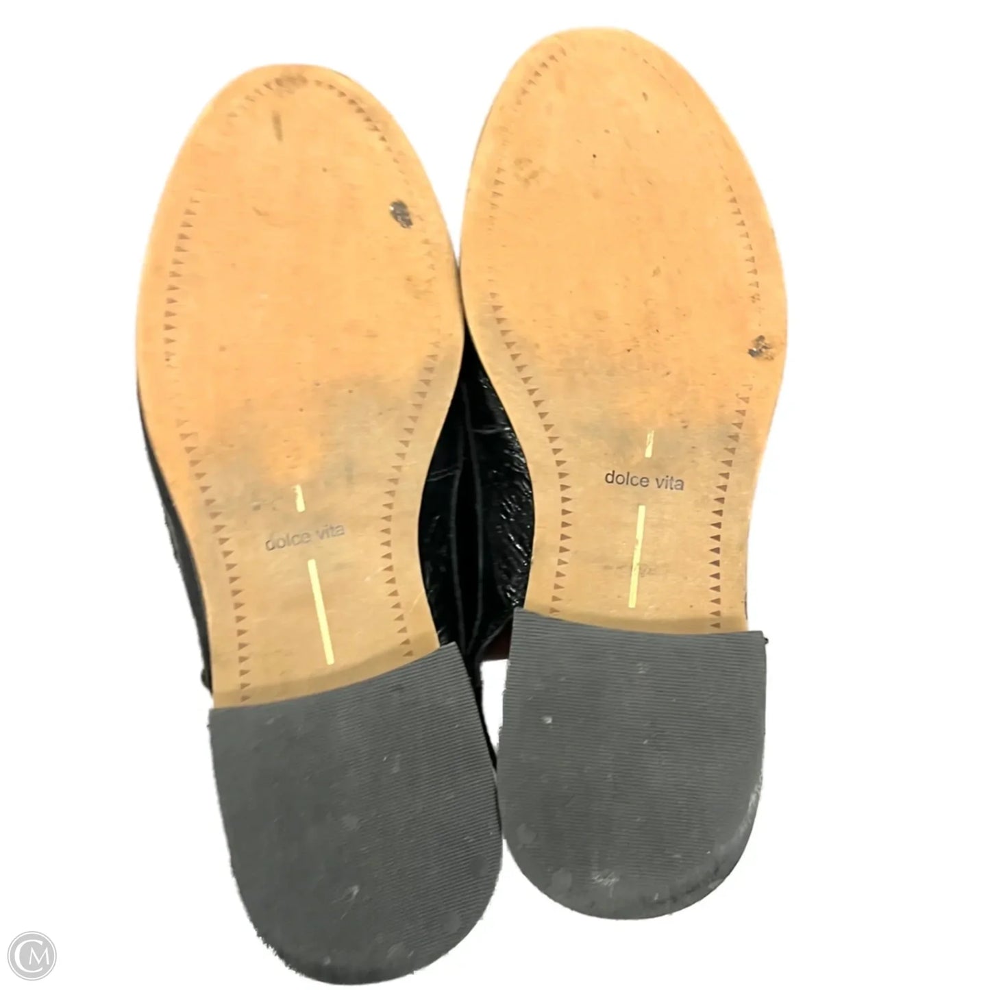 Shoes Flats By Dolce Vita In Black & Gold, Size: 7