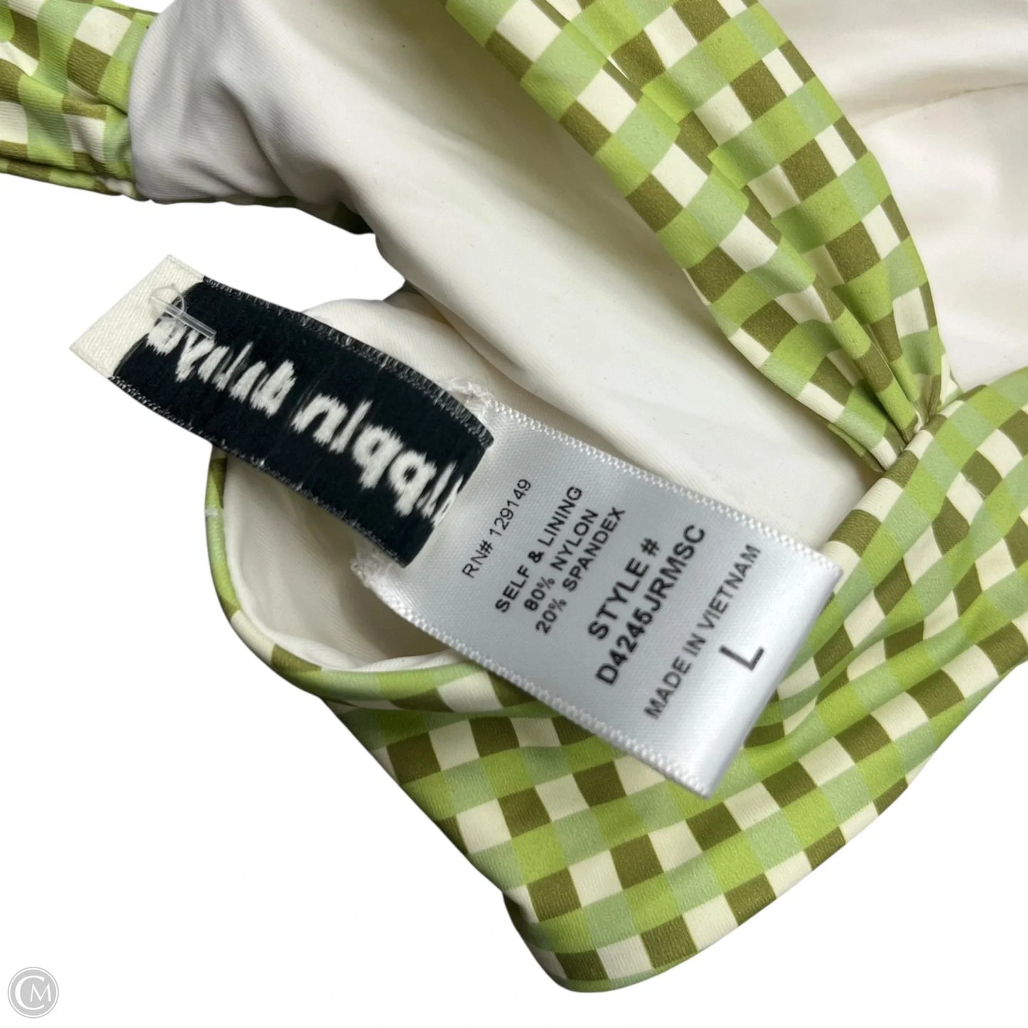 Swimsuit Top By Dippin Daisys In Green, Size: L