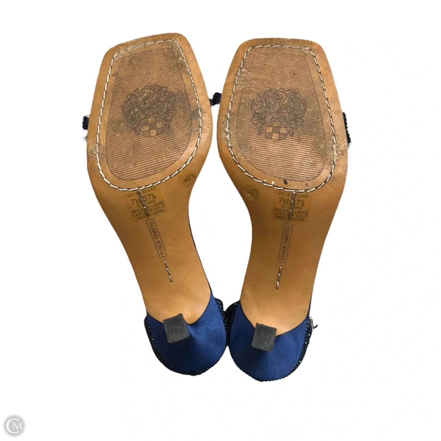 Sandals Heels Block By Vince Camuto In Blue, Size: 7