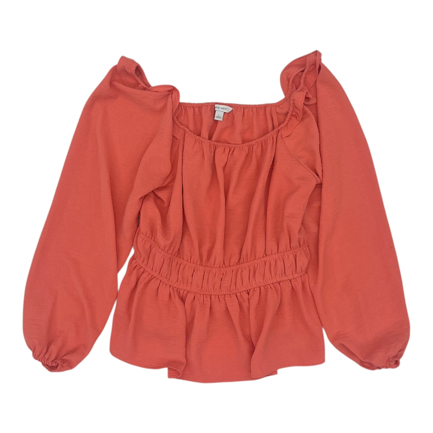 Top Ls By Nine West Apparel In Orange, Size:L