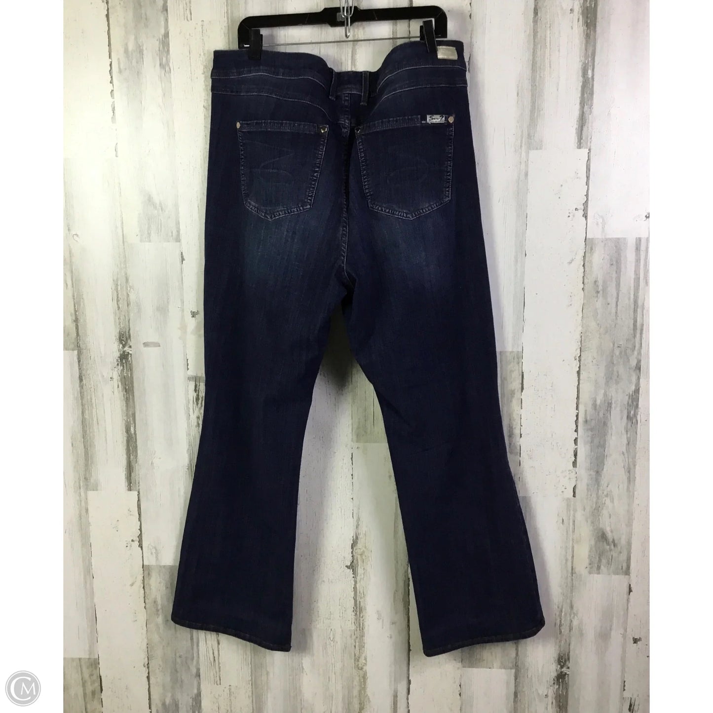 Jeans Boot Cut By Seven 7 In Blue Denim, Size: 20