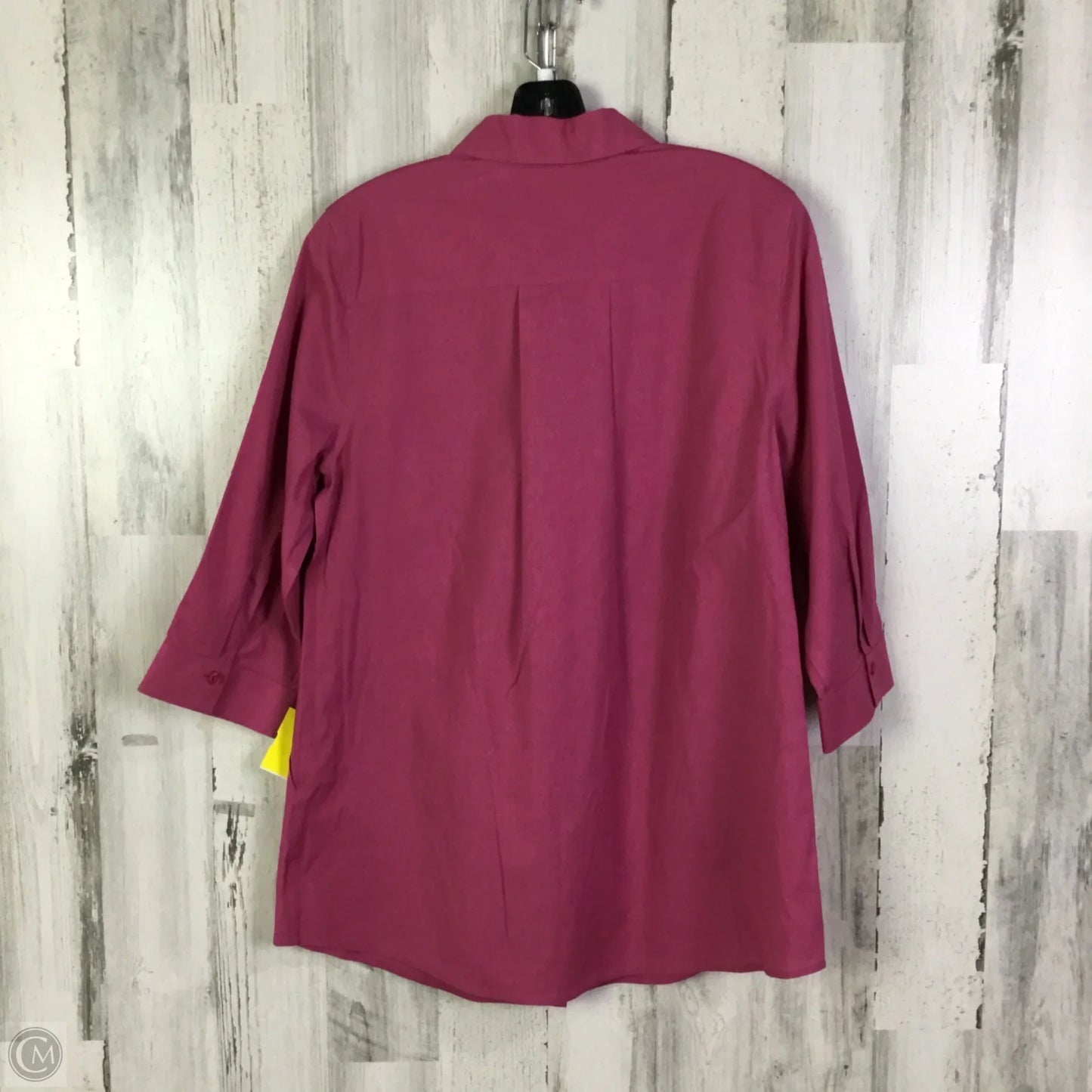 Blouse 3/4 Sleeve By Chicos In Pink, Size: M