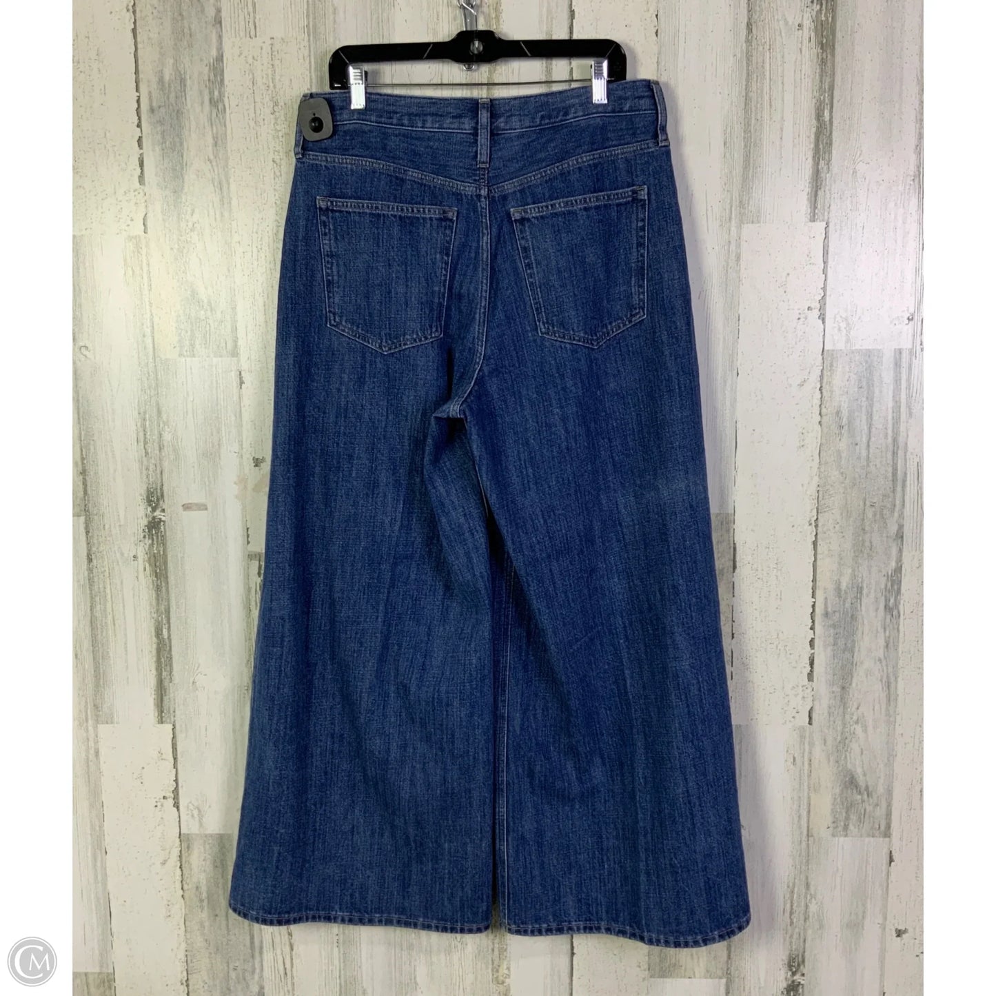 Jeans Wide Leg By J. Crew In Blue Denim, Size: 12p