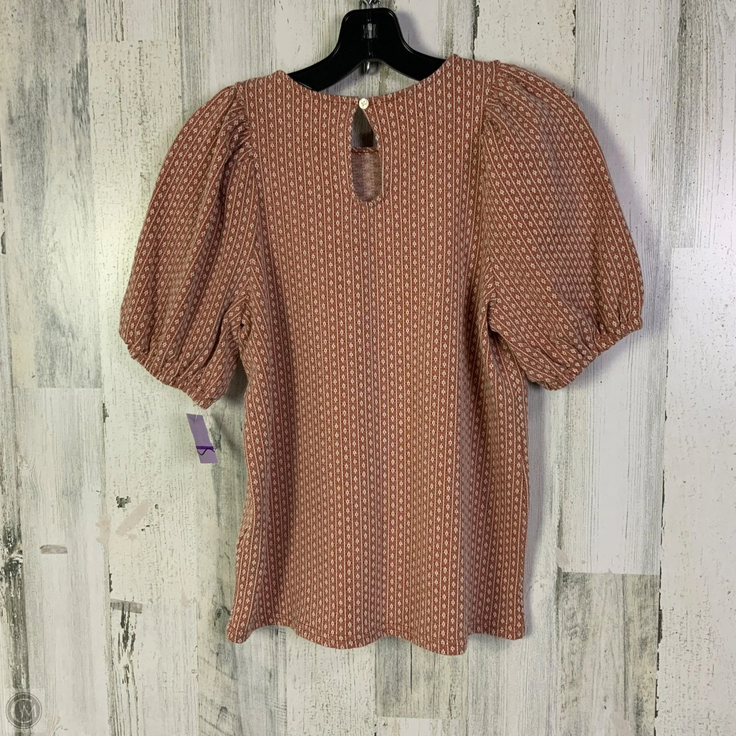 Top Short Sleeve By Madewell In Orange, Size: S