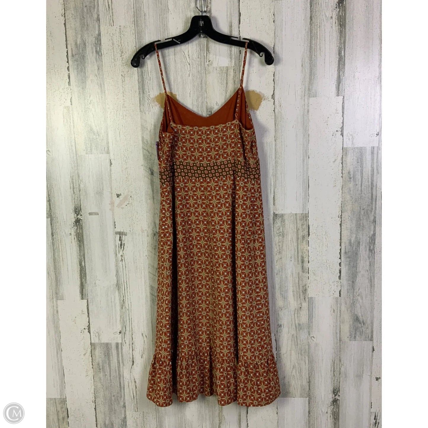 Dress Casual Midi By Loft In Orange, Size: S