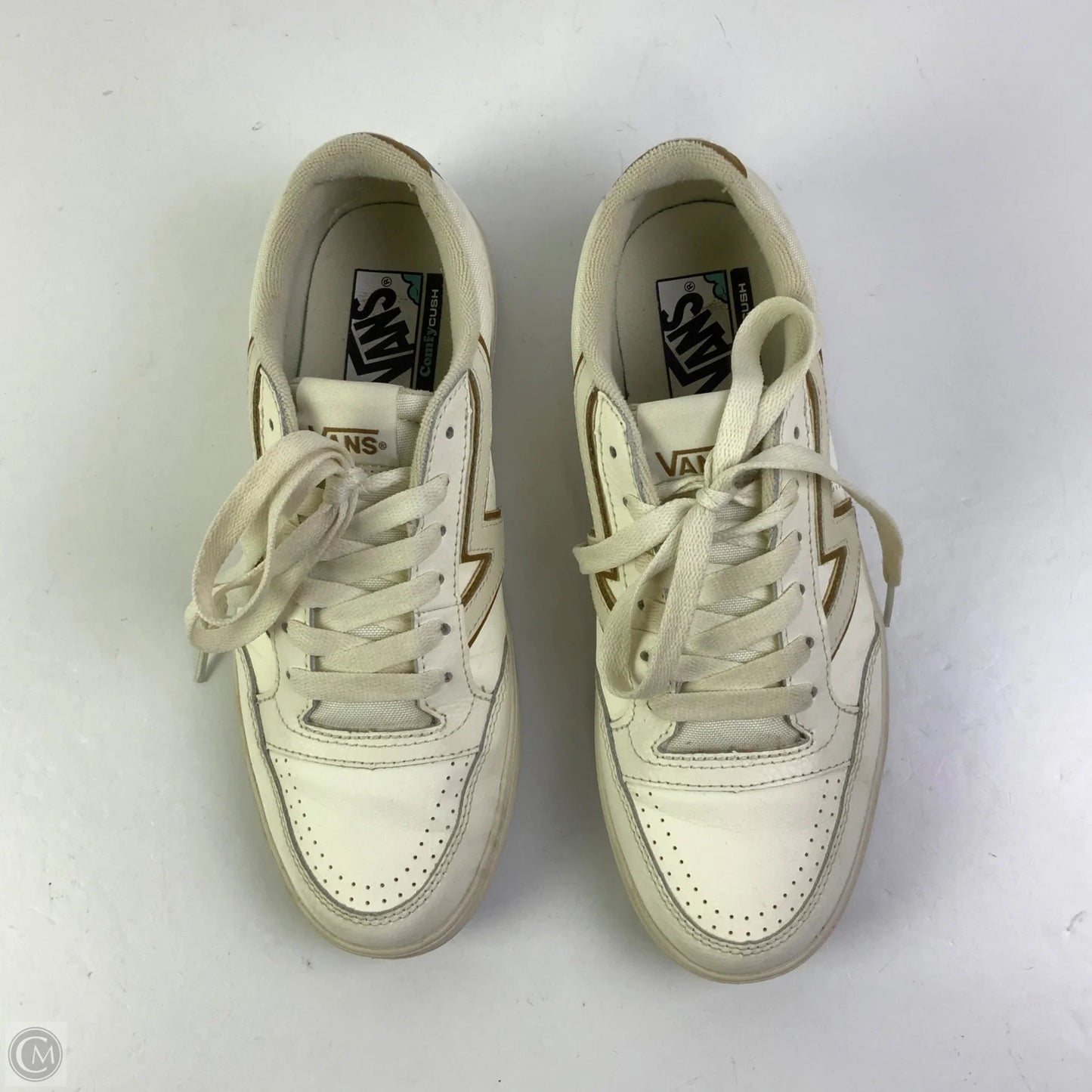 Shoes Sneakers By Vans In Cream, Size: 10
