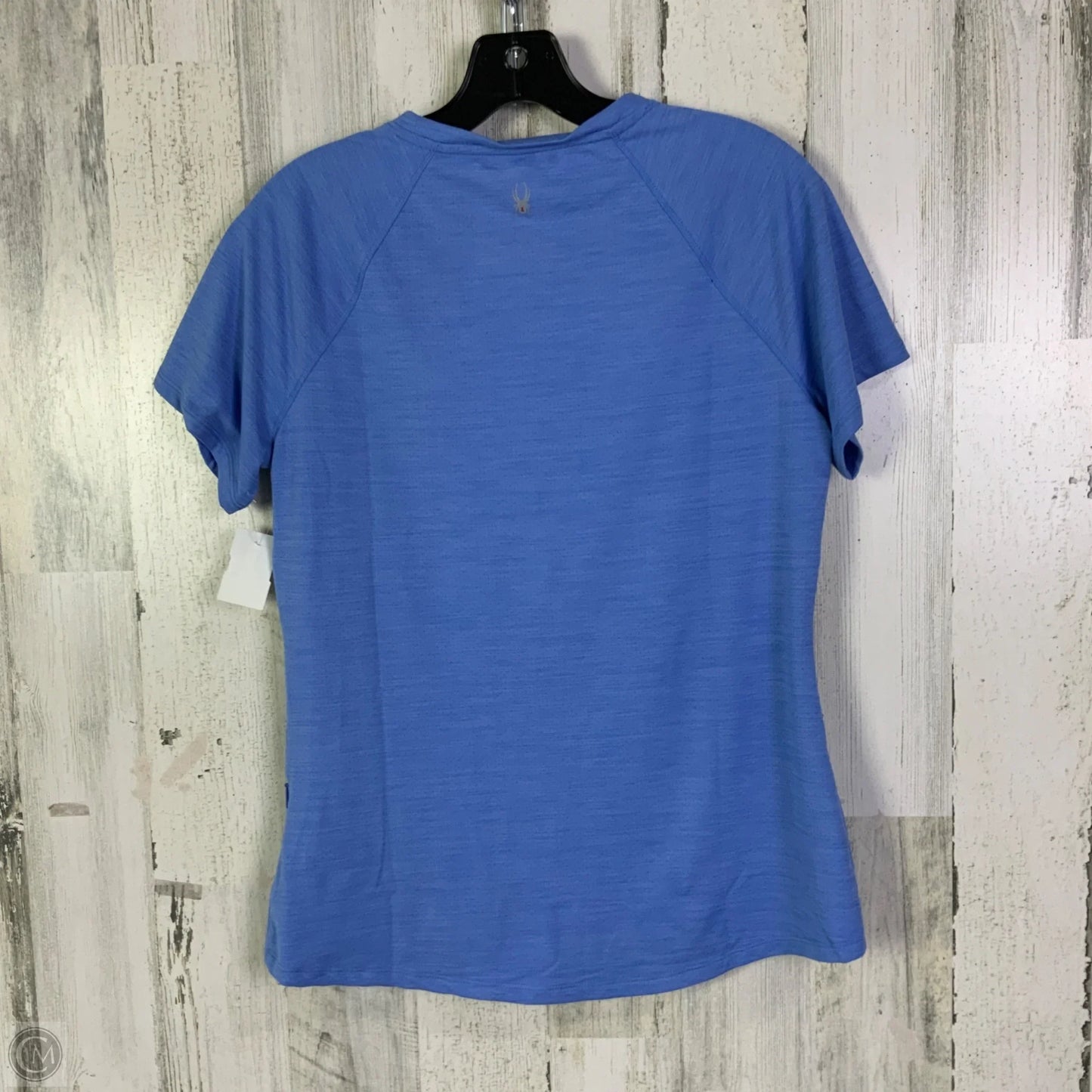 Athletic Top Short Sleeve By Spyder In Blue, Size: M