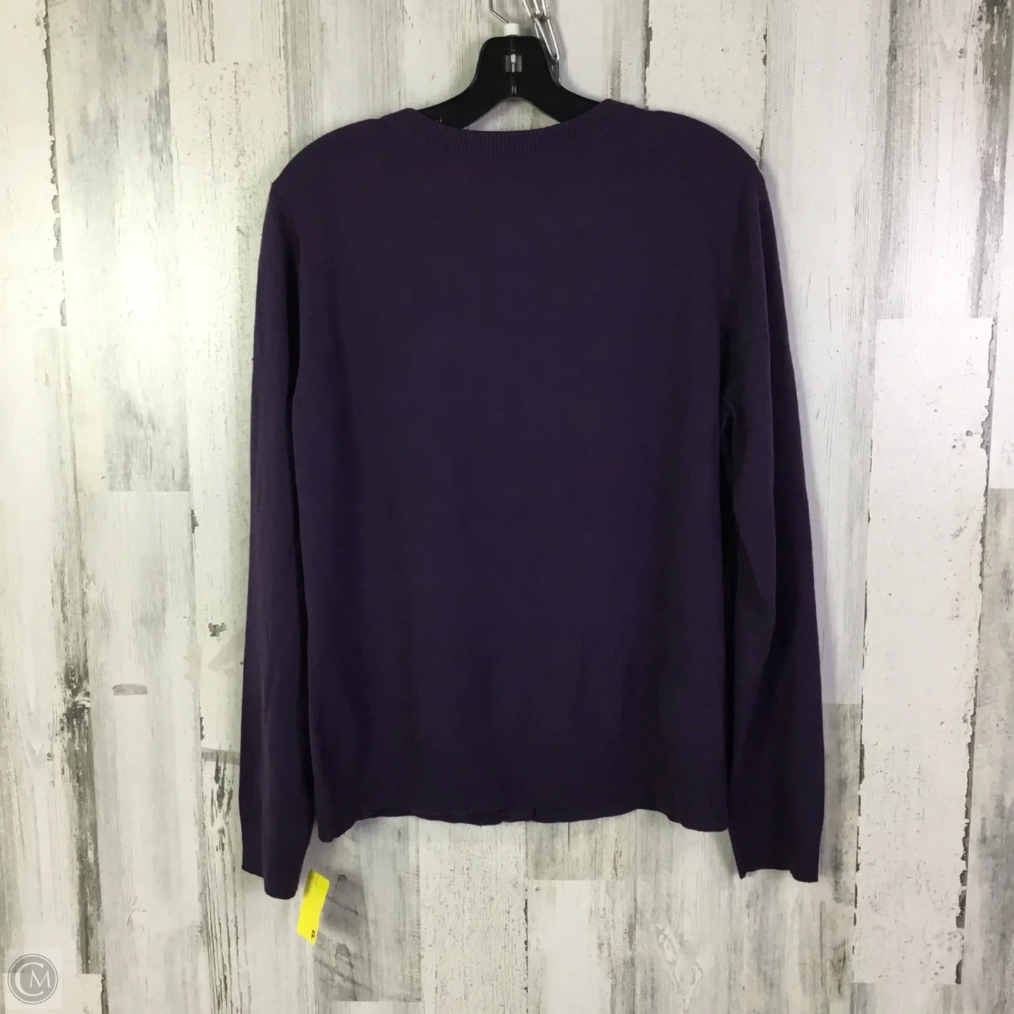 Sweater Cardigan By New York And Co In Purple, Size: Xl
