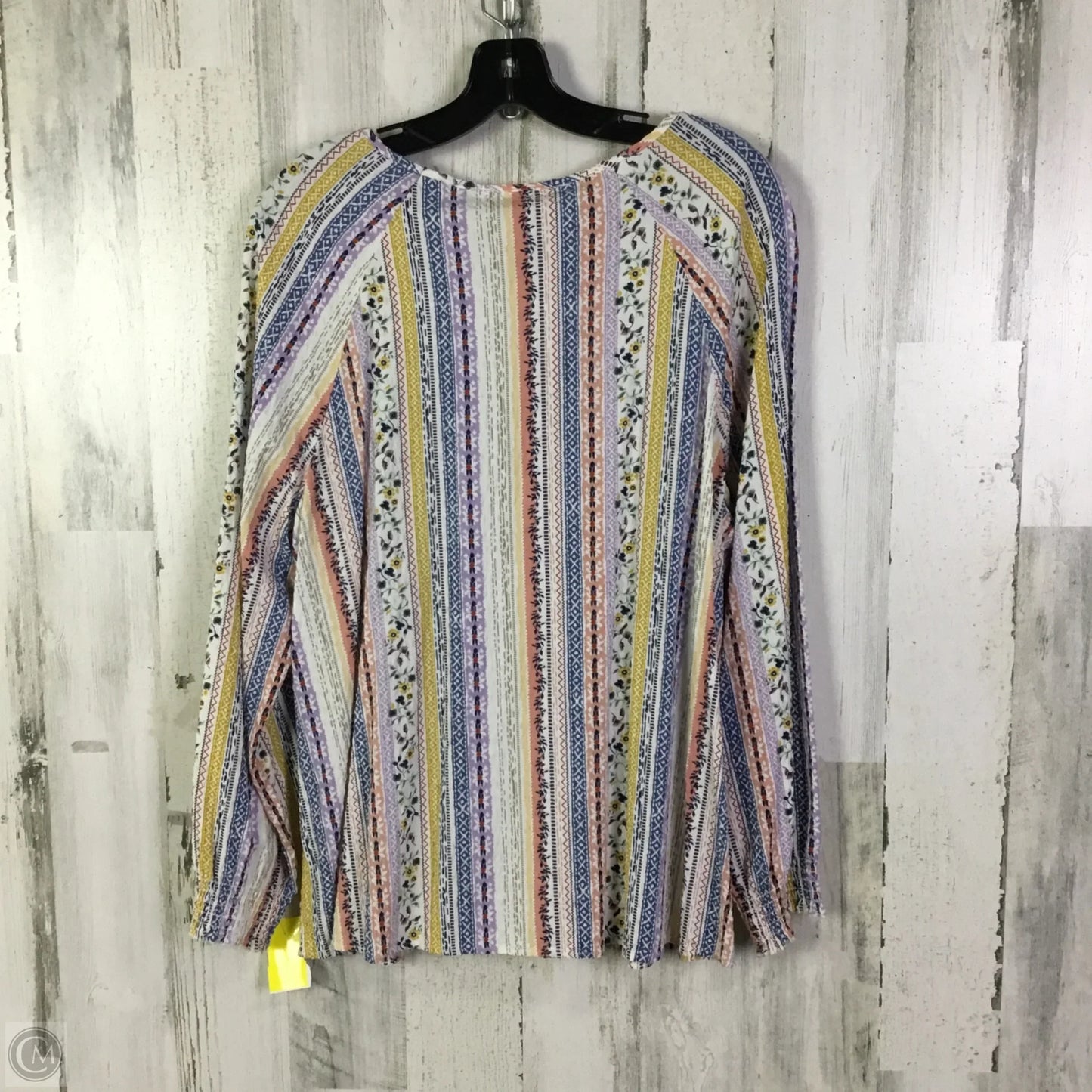 Top Long Sleeve By Cj Banks In White, Size: 1x