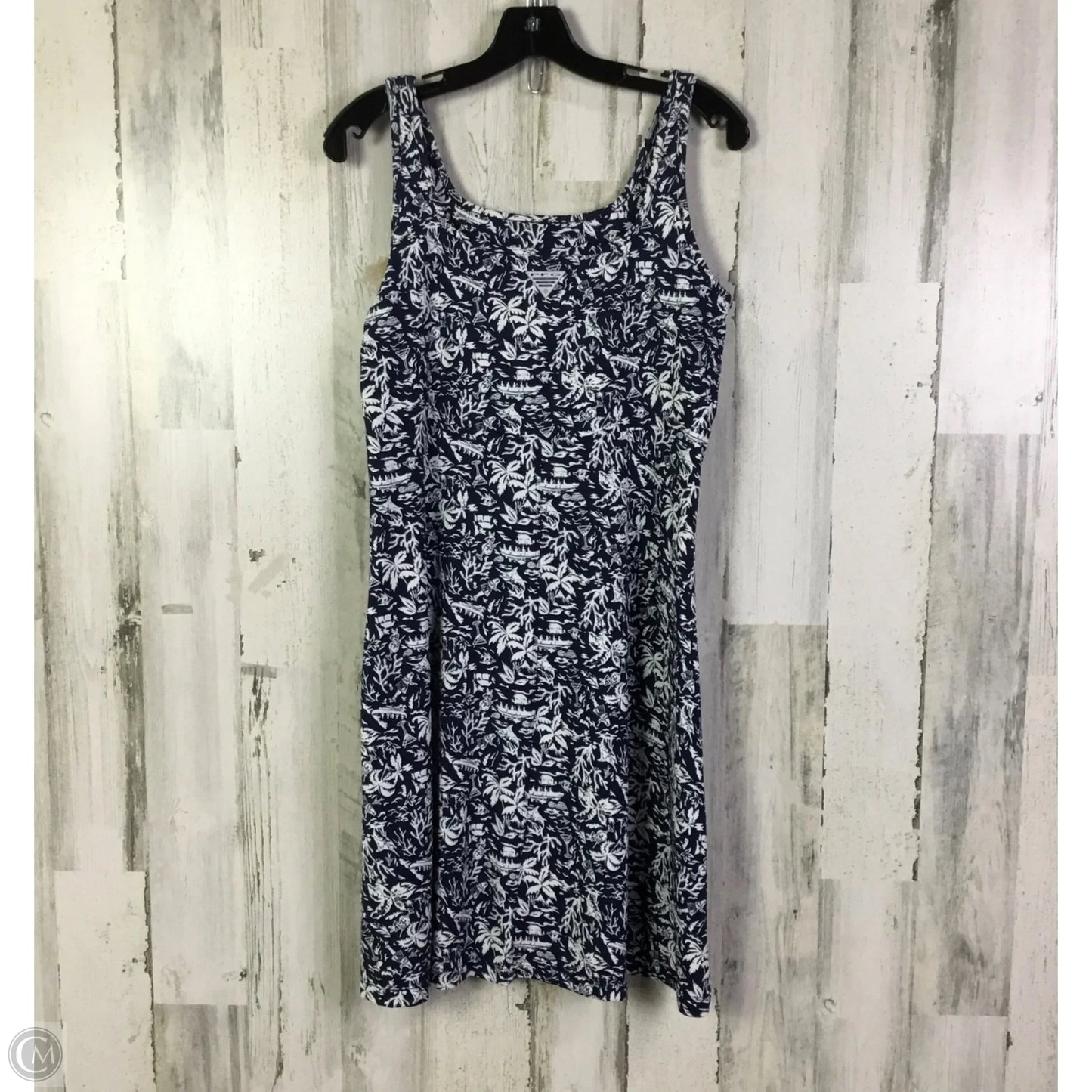 Athletic Dress By Columbia In Blue & White, Size: L