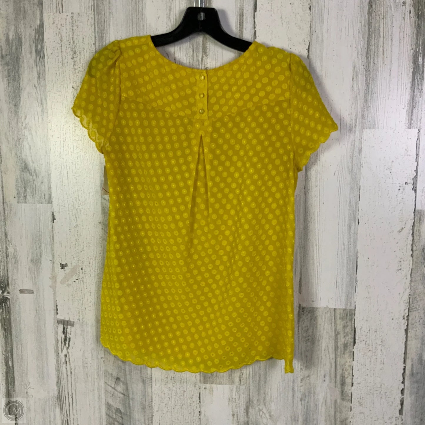 Top Short Sleeve By Maeve In Yellow, Size: Xs