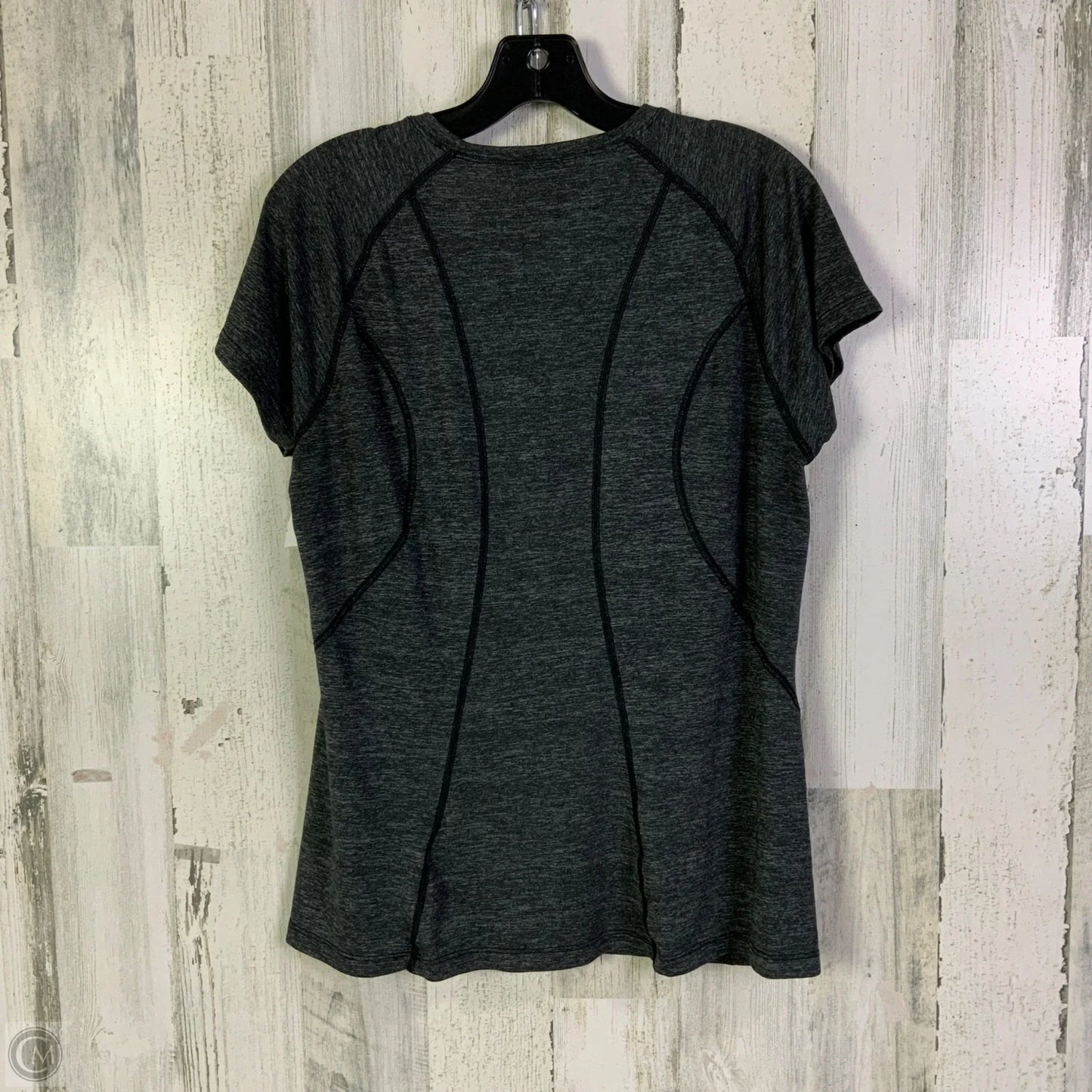 Athletic Top Short Sleeve By The North Face In Grey, Size: L