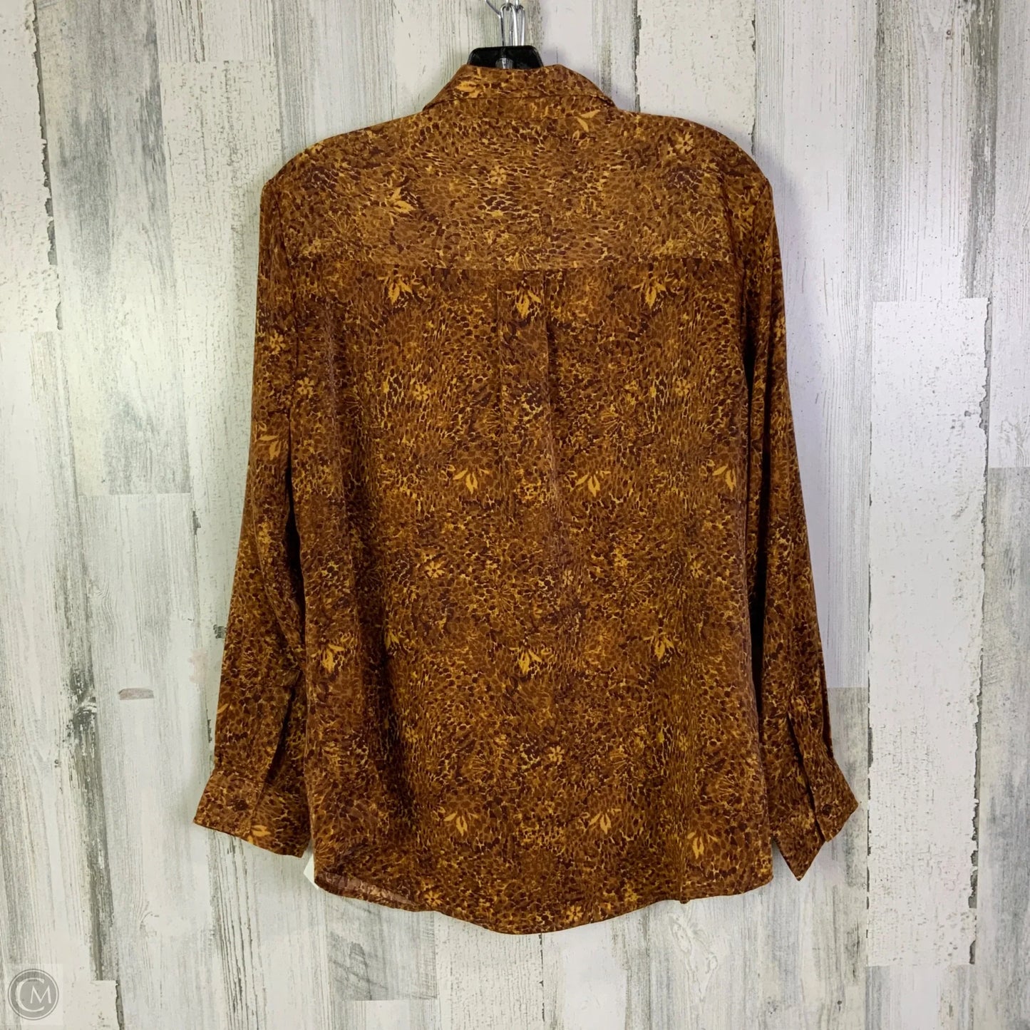 Top Long Sleeve By Liverpool In Orange, Size: L