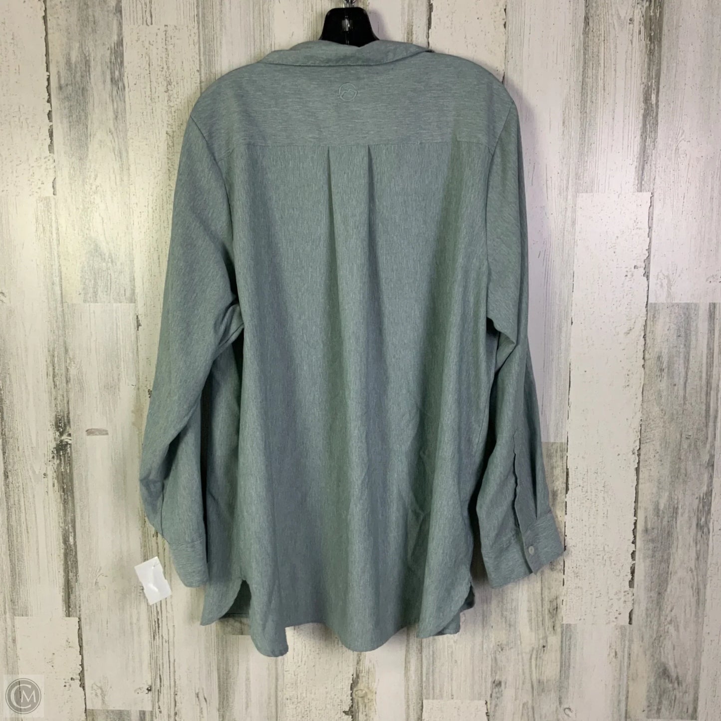 Top Long Sleeve By Magellan In Blue, Size: 2x