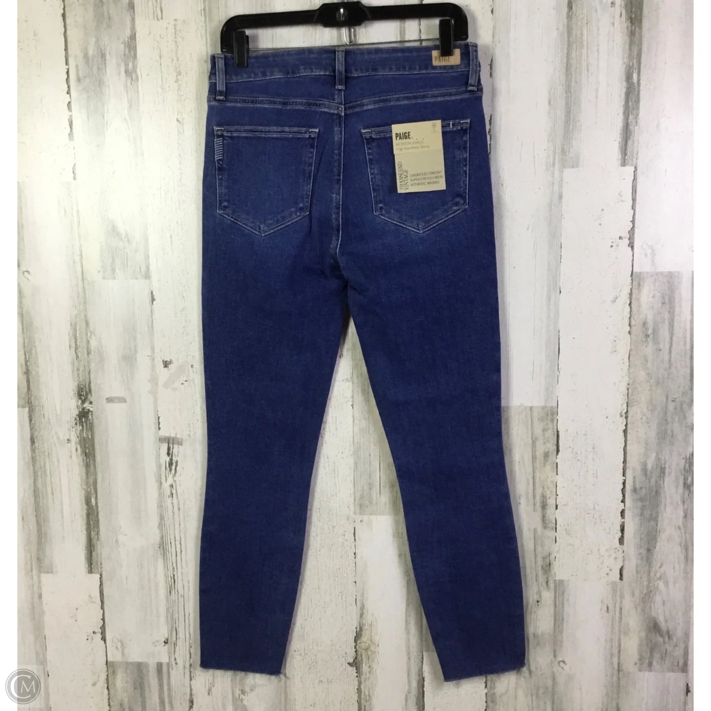 Jeans Skinny By Paige In Blue Denim, Size: 8