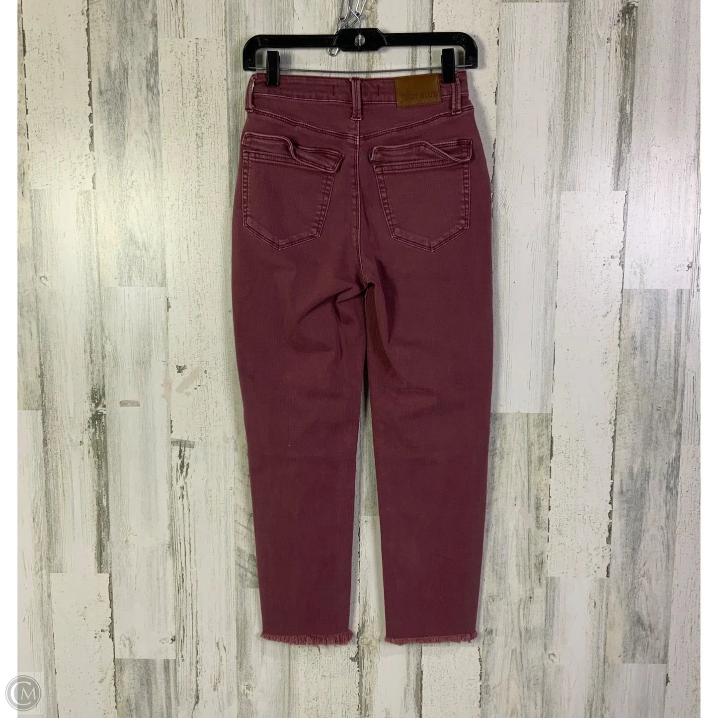 Jeans Straight By Judy Blue In Red Denim, Size: 0
