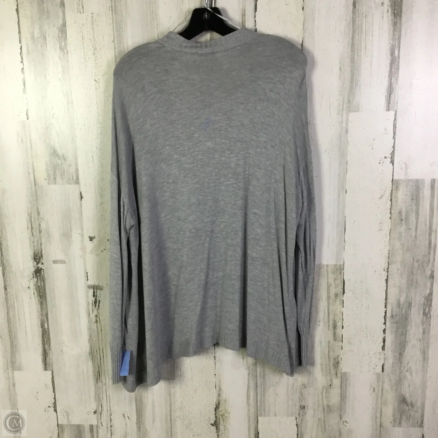 Sweater Cardigan By Worthington In Grey, Size: Xxl