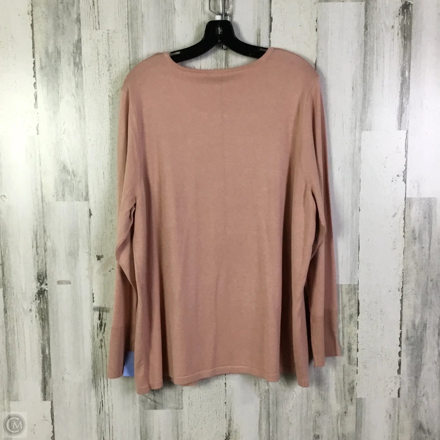 Top Long Sleeve By Chicos In Pink, Size: Xxl