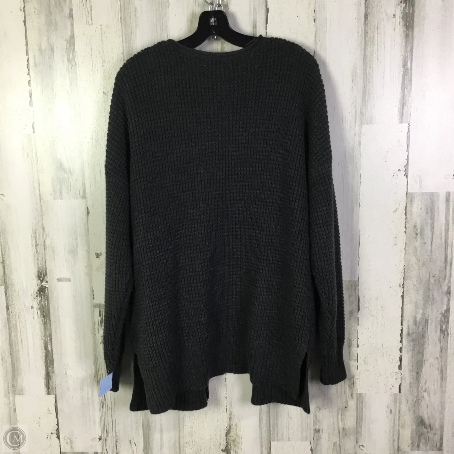 Sweater Cardigan By Zenana In Grey, Size: Xl